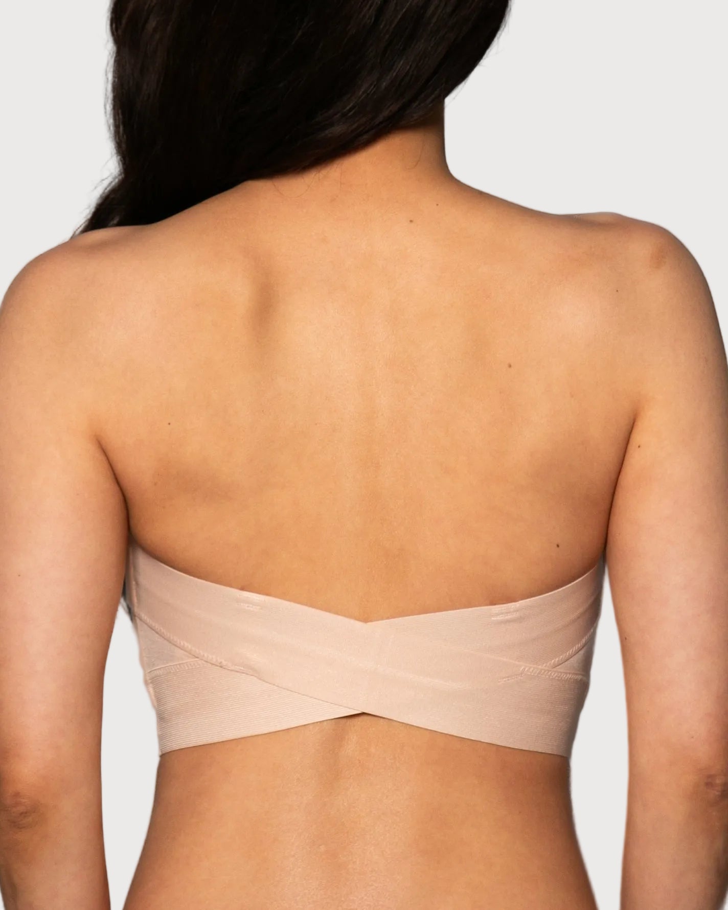 Pink Beige Molded Cup Convertible Strapless Bra by Rhonda Shear — alternate view, wire-free strapless bra