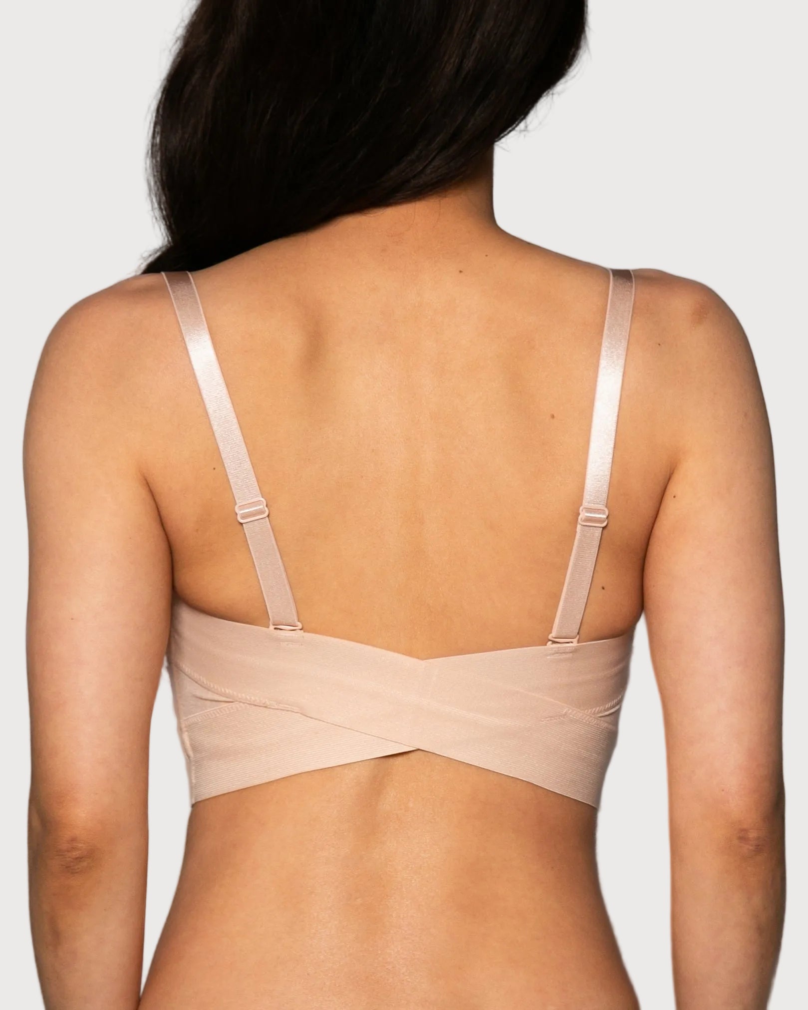 Pink Beige Molded Cup Convertible Strapless Bra by Rhonda Shear — alternate view, wire-free strapless bra