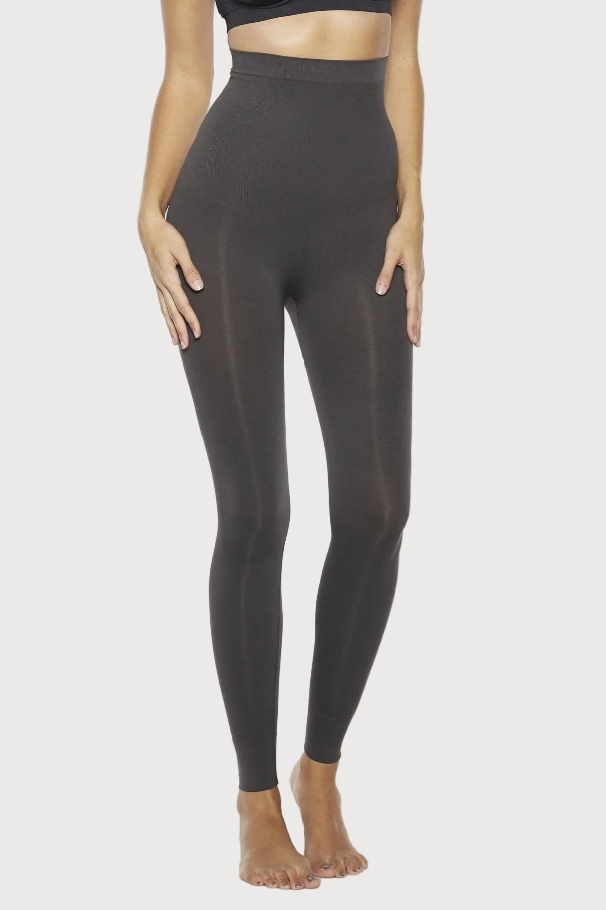 Ahh Smooth Tootsie High-Waist Shaping Legging by Rhonda Shear — tummy-control legging