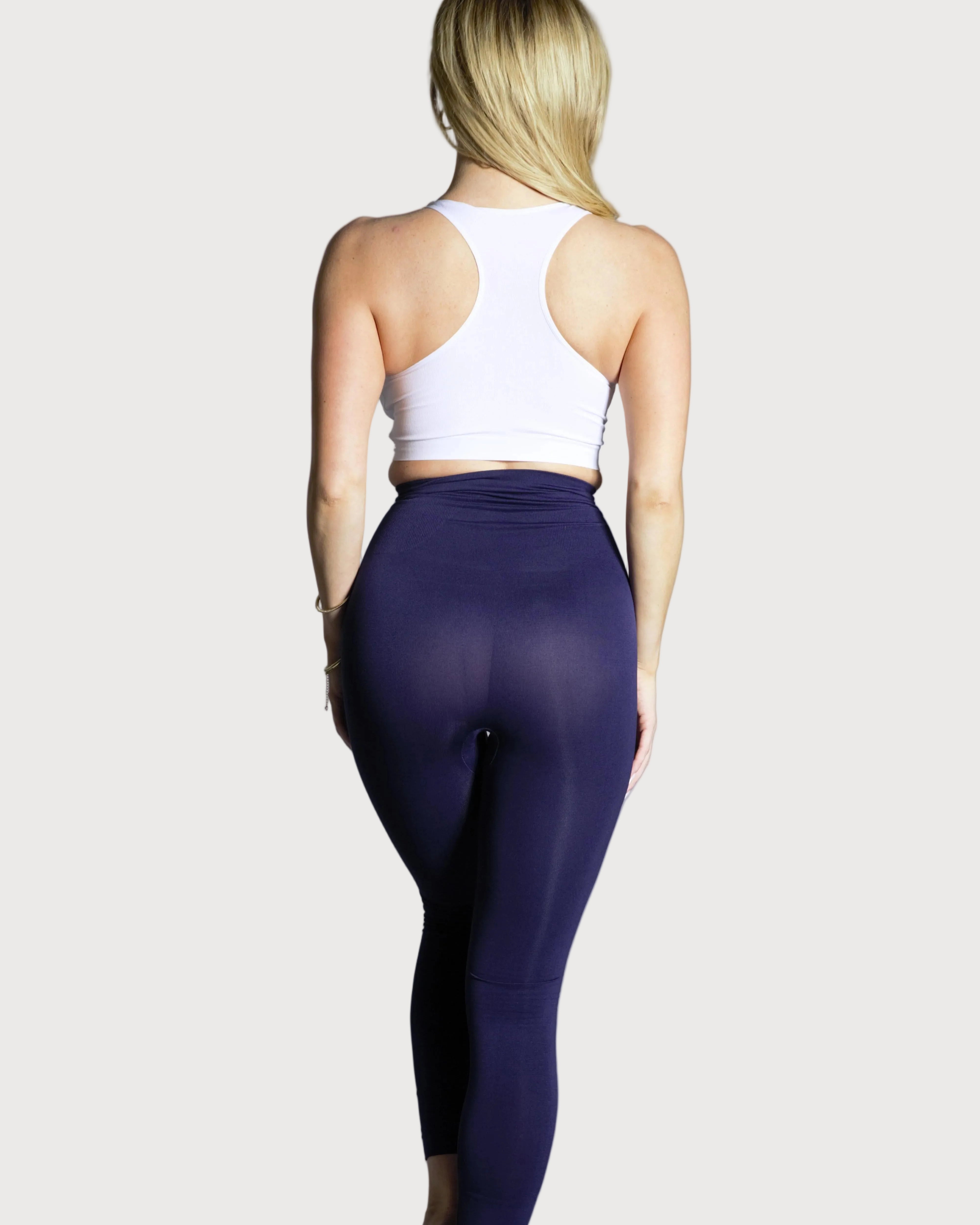 Ahh Smooth Tootsie High-Waist Shaping Legging by Rhonda Shear — tummy-control legging