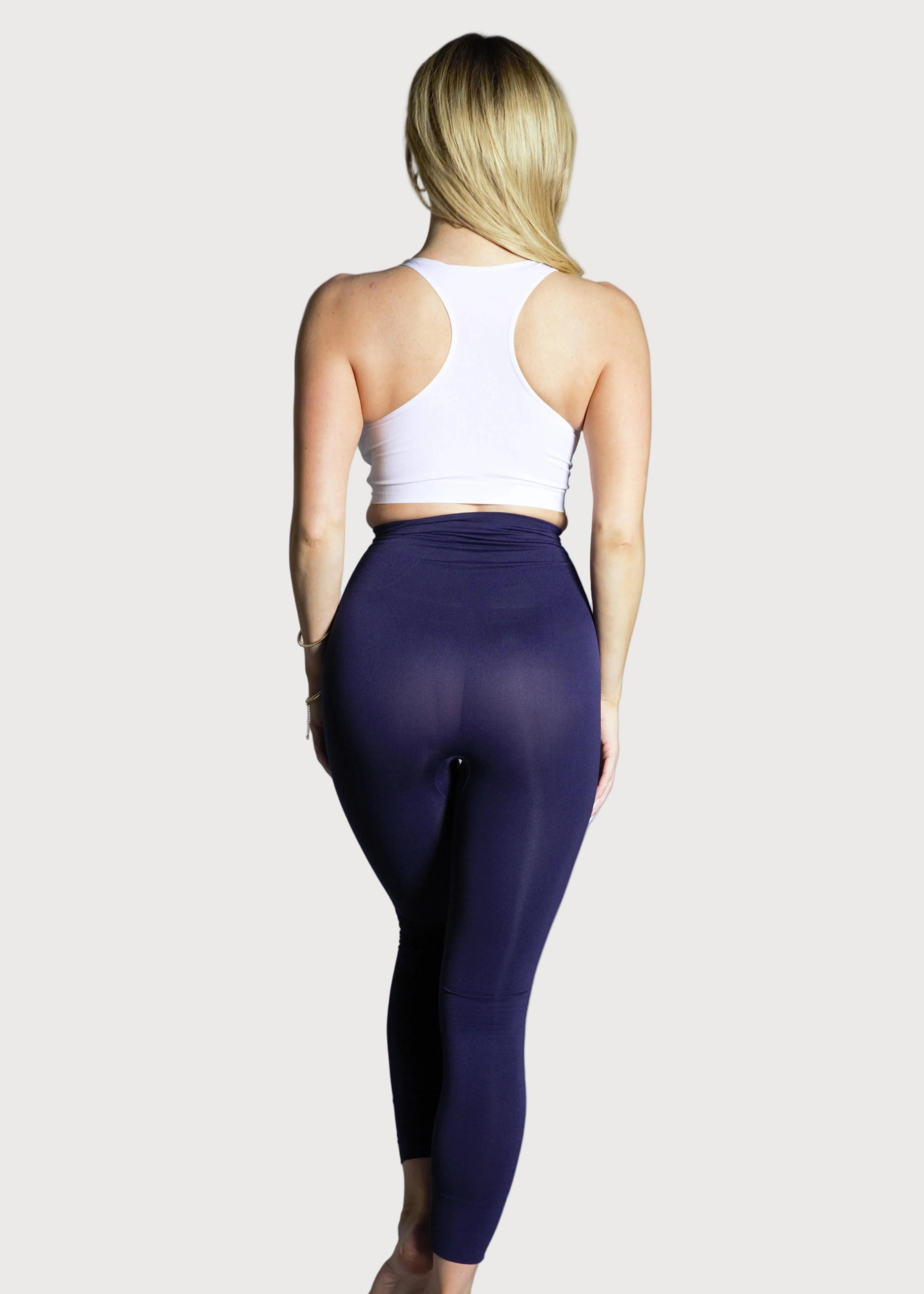 Ahh Smooth Tootsie High-Waist Shaping Legging by Rhonda Shear — tummy-control legging