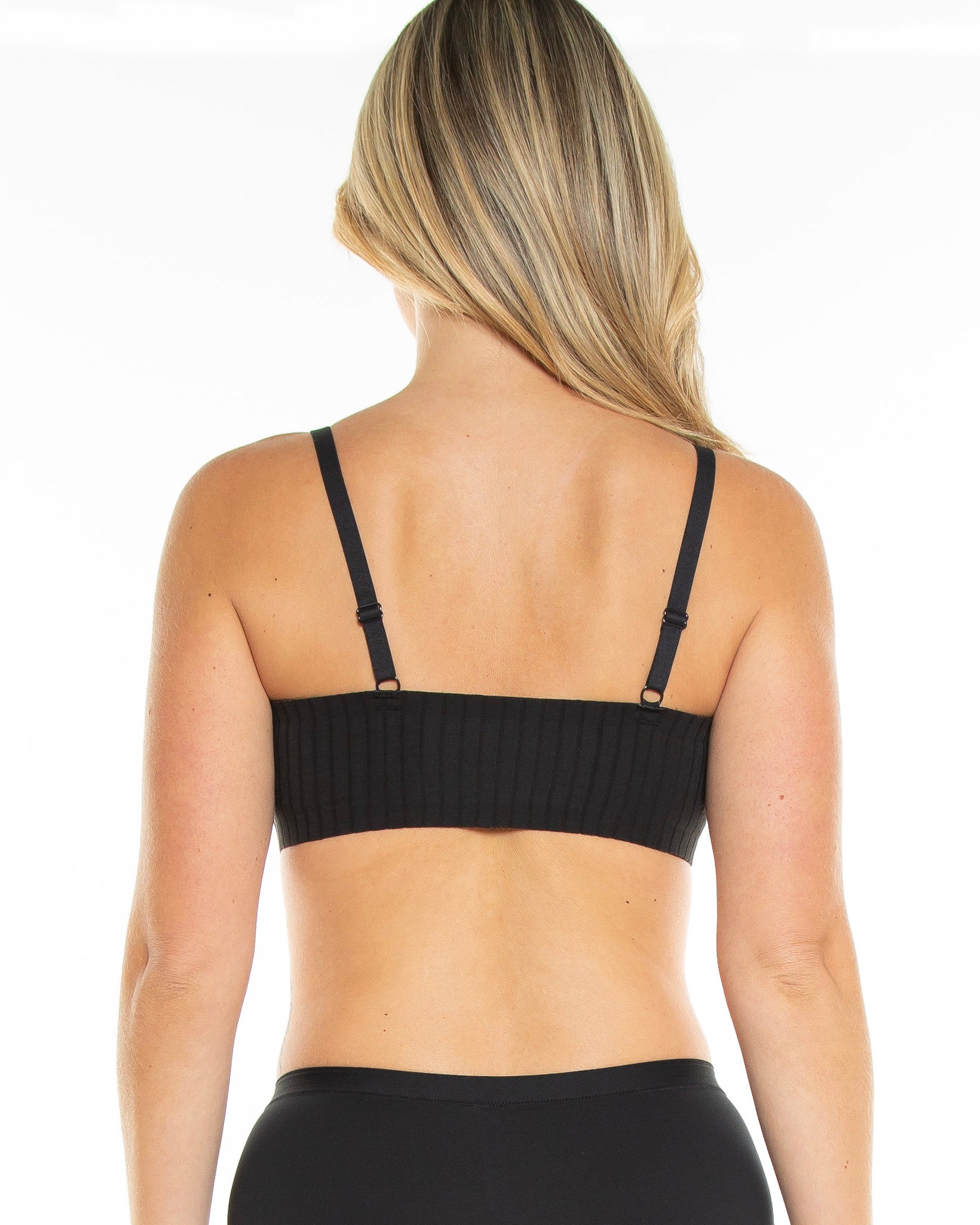 Ribbed Knit Bra - style 1690