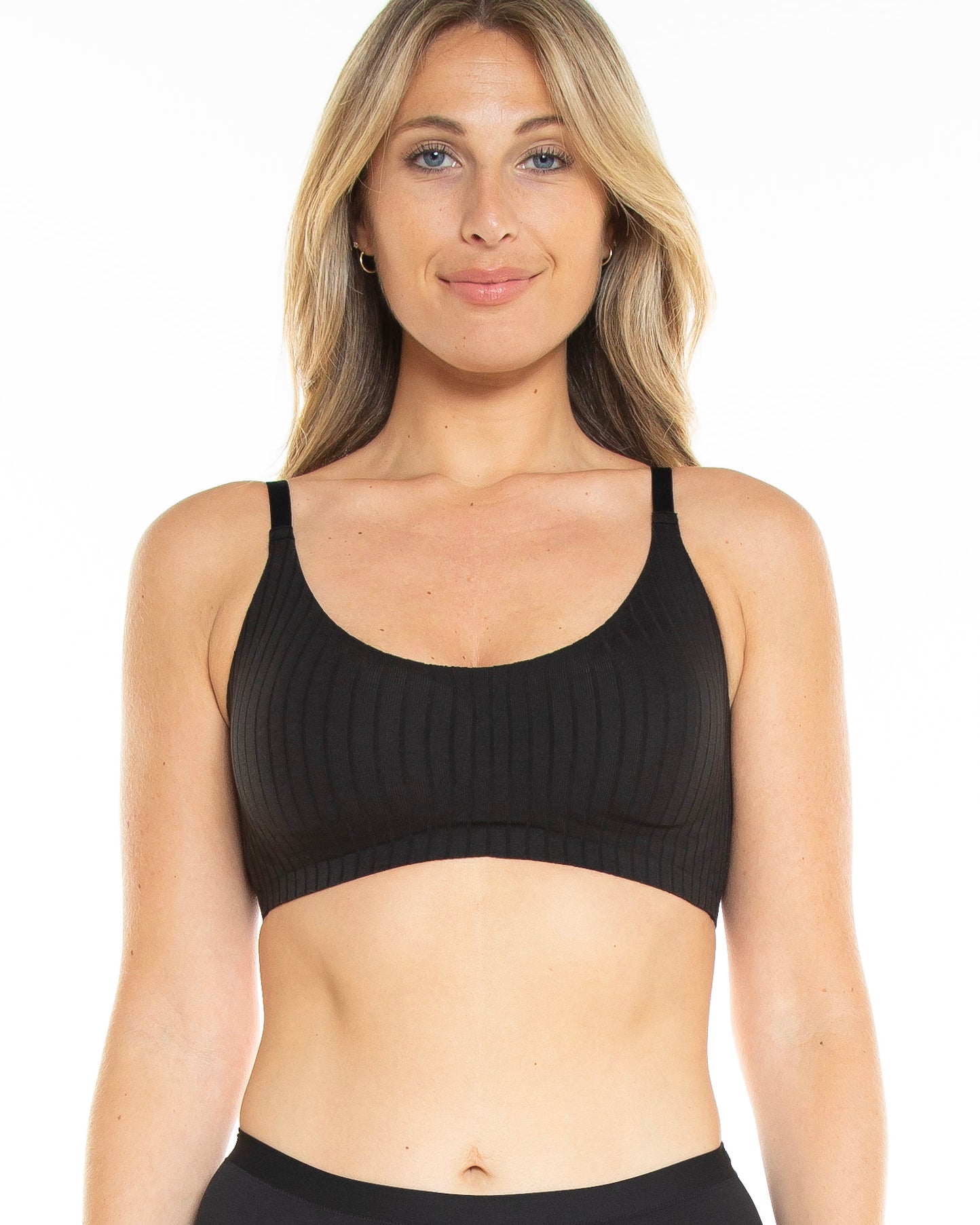 Ribbed Knit Bra - style 1690