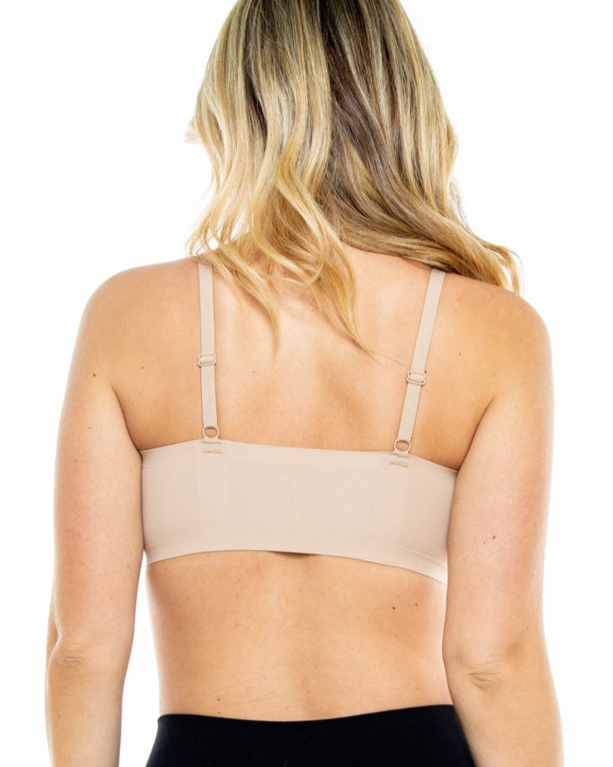 Style-1700-PERFORATED GEL BRA WITH MESH DETAIL