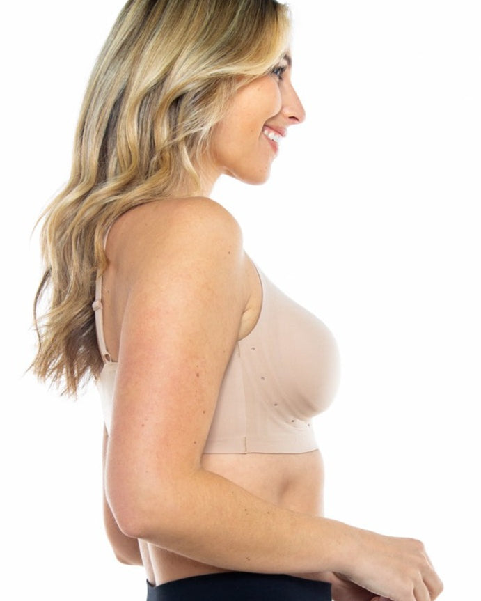 Style-1700-PERFORATED GEL BRA WITH MESH DETAIL