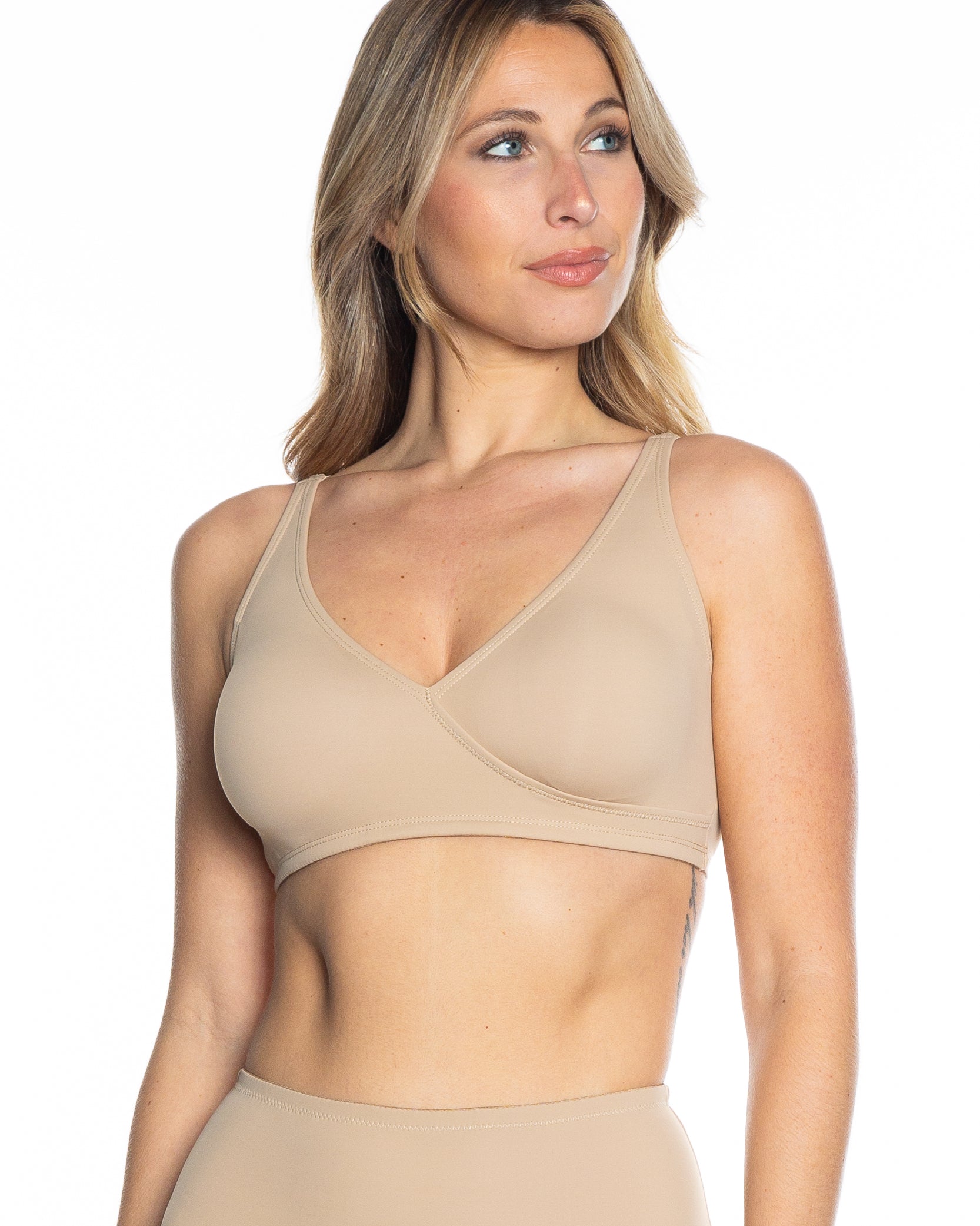 1795 Beige Bra, front