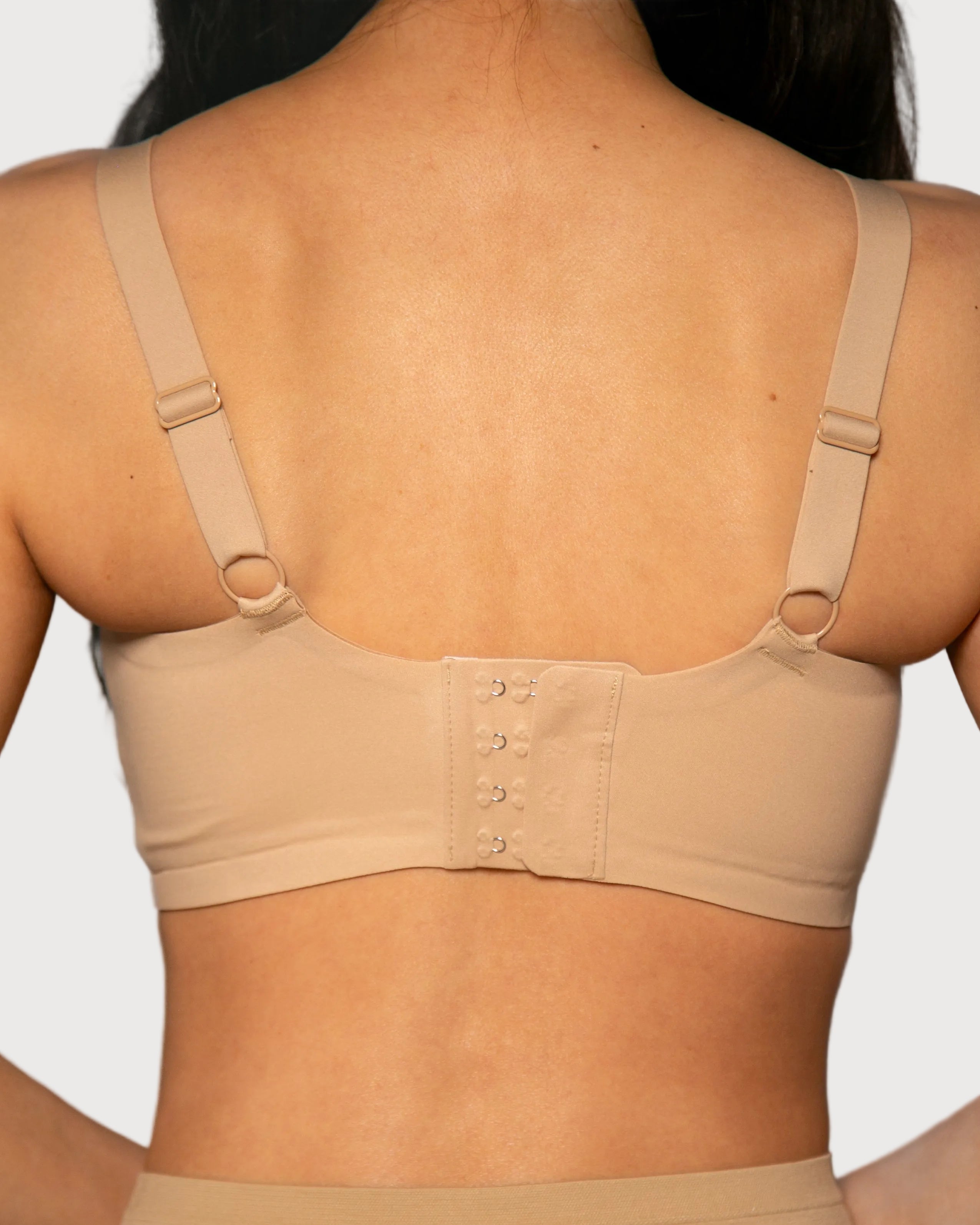 Beige Gel Bra with Lace All Over by Rhonda Shear — alternate view, gel support bra