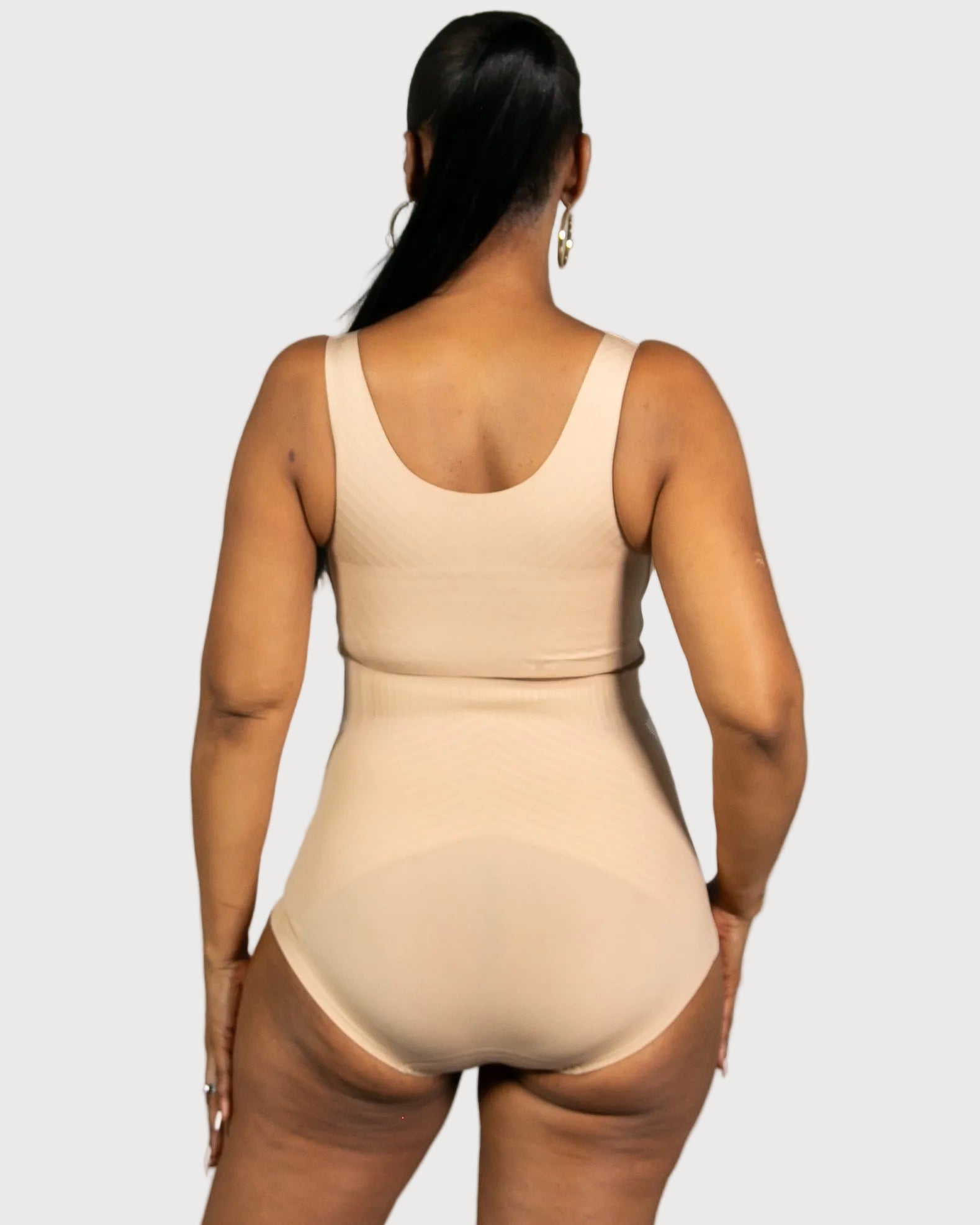 Light Beige Gel Smoothing Control High Waisted Brief by Rhonda Shear — alternate view, shapewear brief