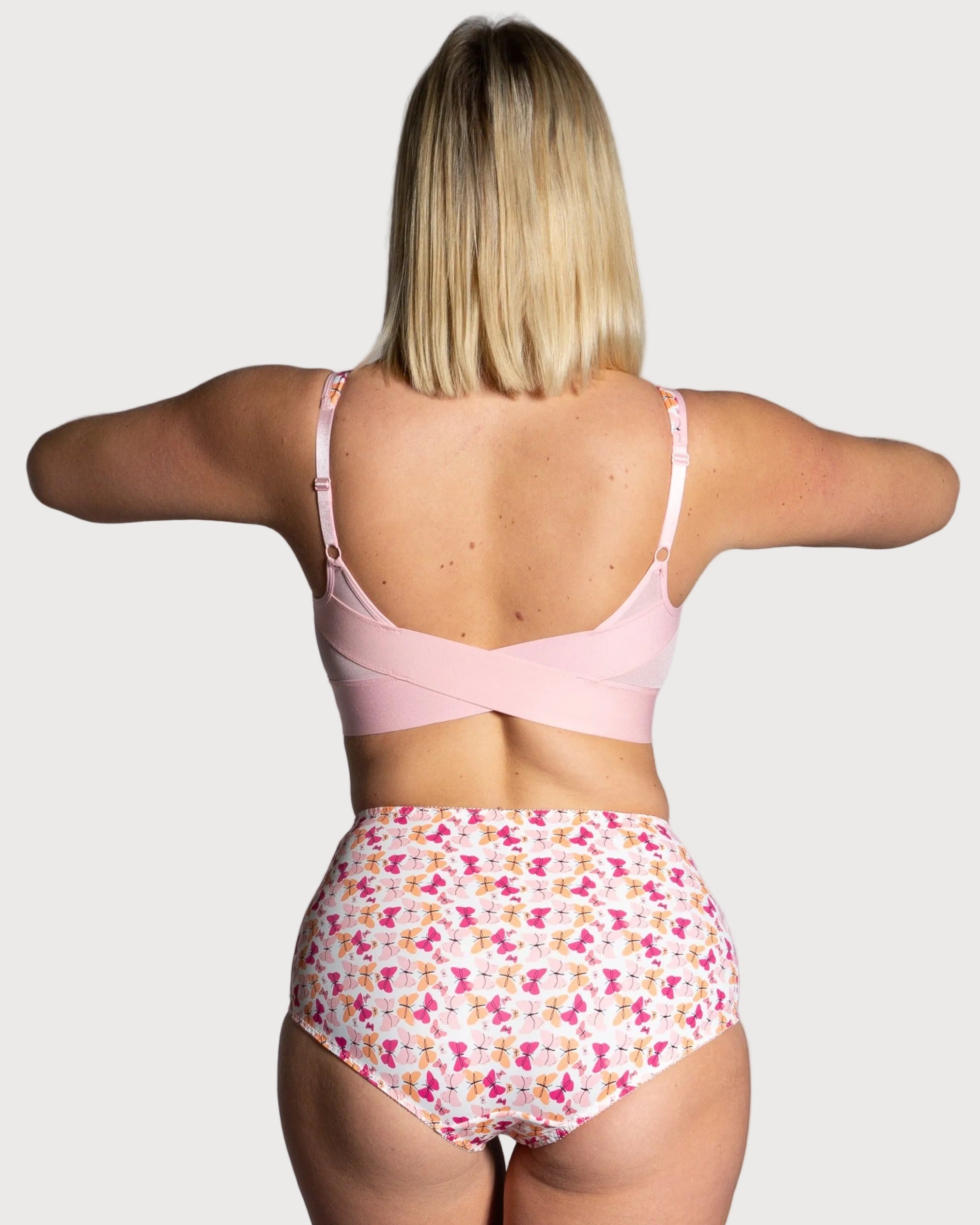 Style 4113-Full Coverage Brief Panty - Back Butterfly