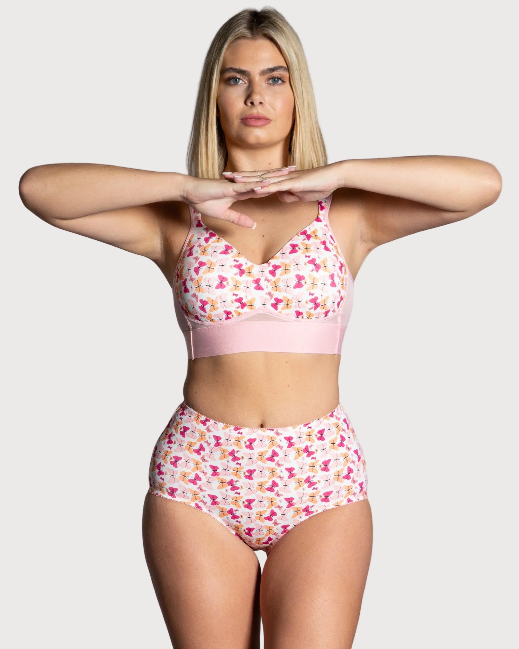 Style 4113-Full Coverage Brief Panty - Front Butterfly
