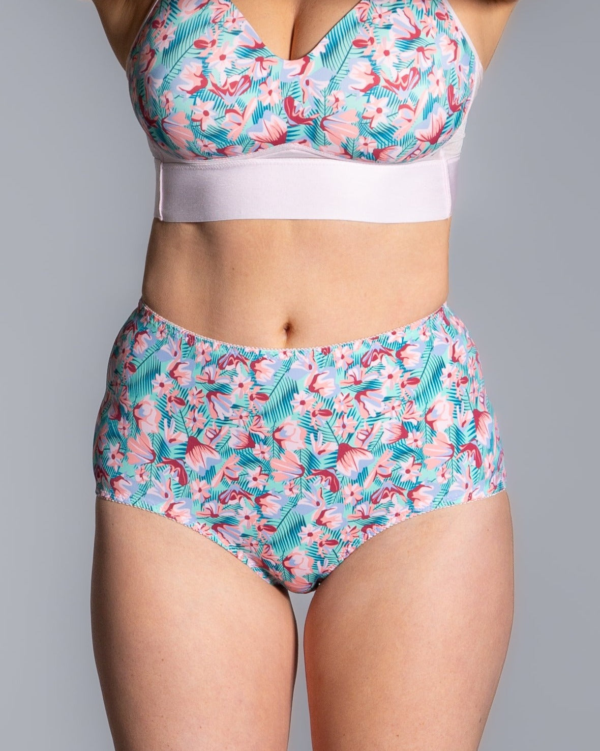 Style 4113-Full Coverage Brief Panty - Front Floral