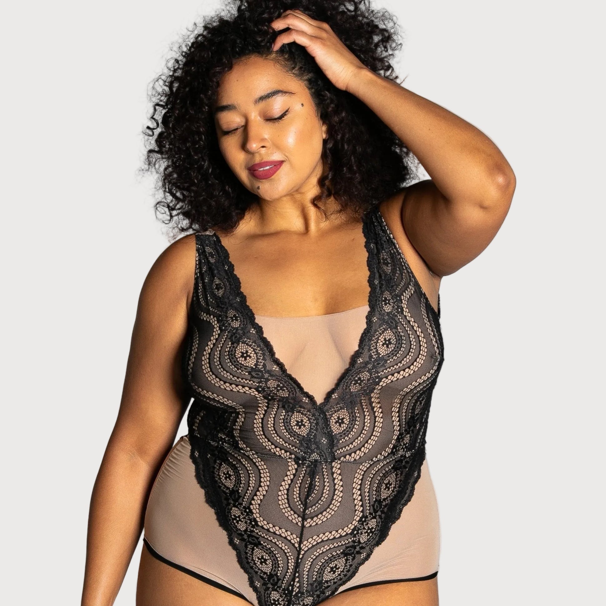 Up All Night Lace Bodysuit - style 4807