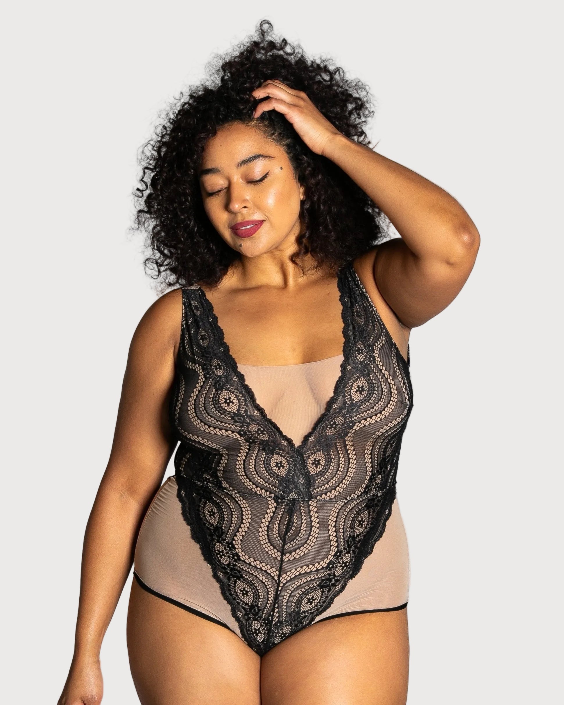 Up All Night Lace Bodysuit - style 4807