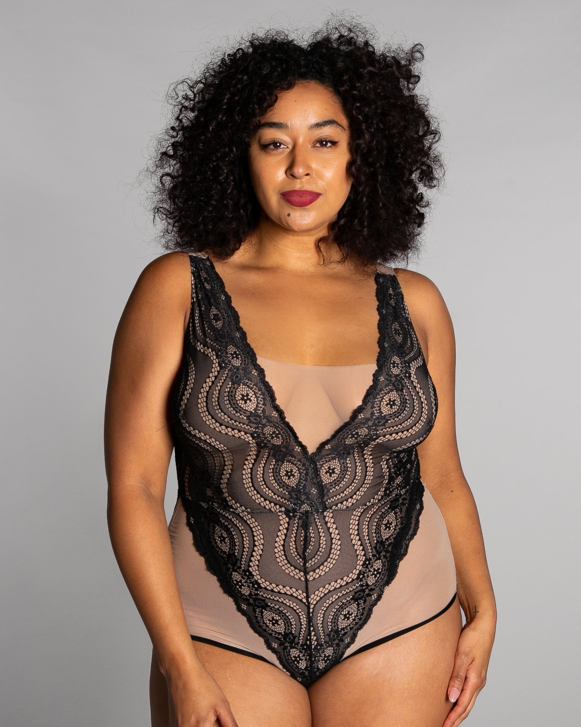 Up All Night Lace Bodysuit - style 4807