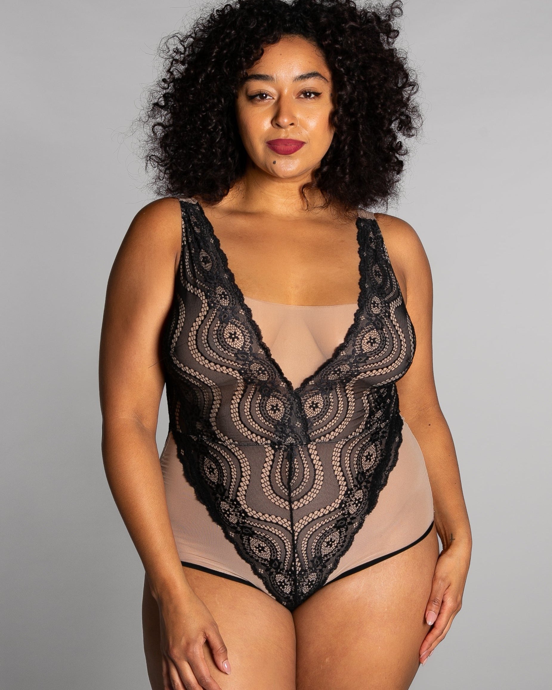 Up All Night Lace Bodysuit - style 4807