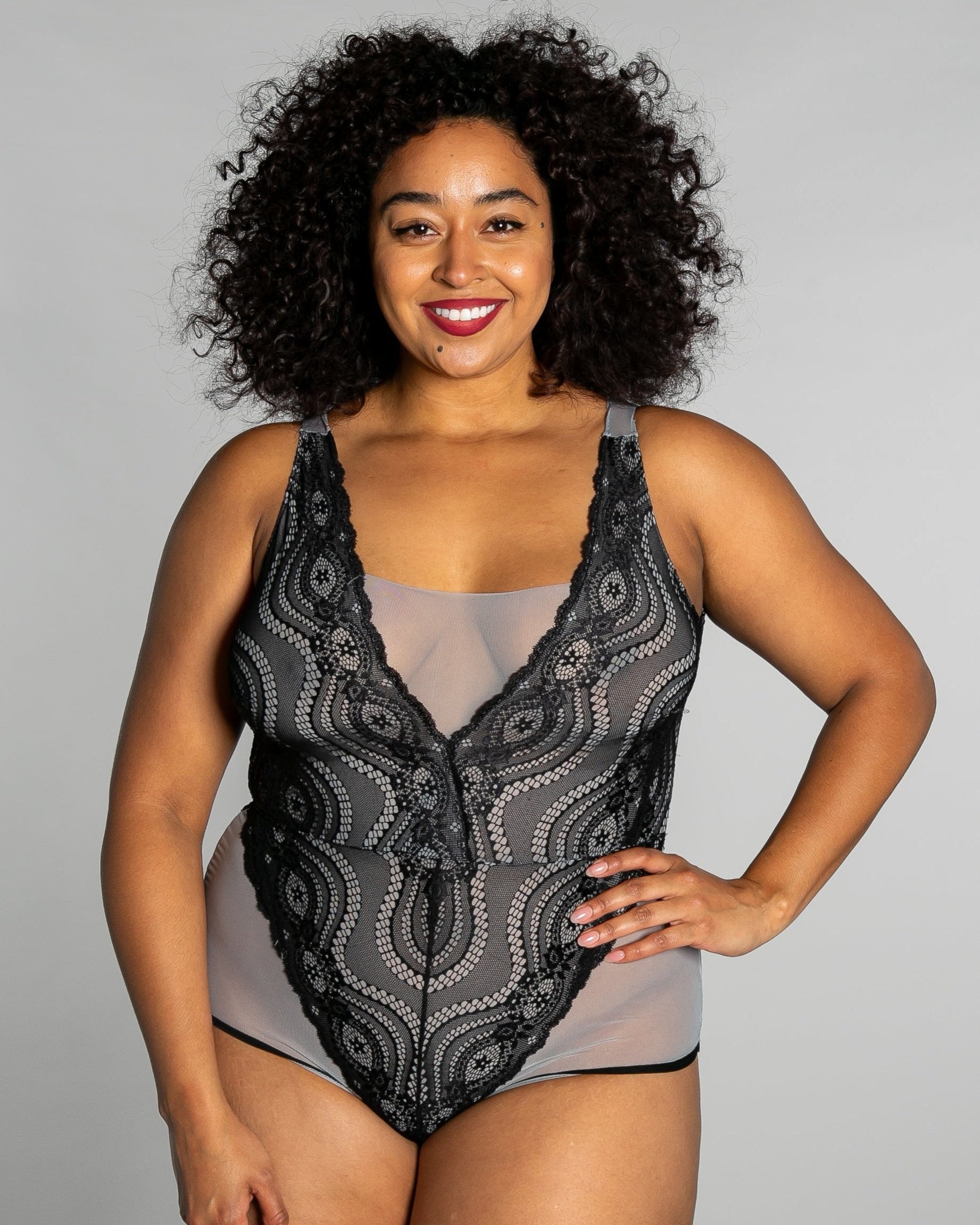 Up All Night Lace Bodysuit - style 4807