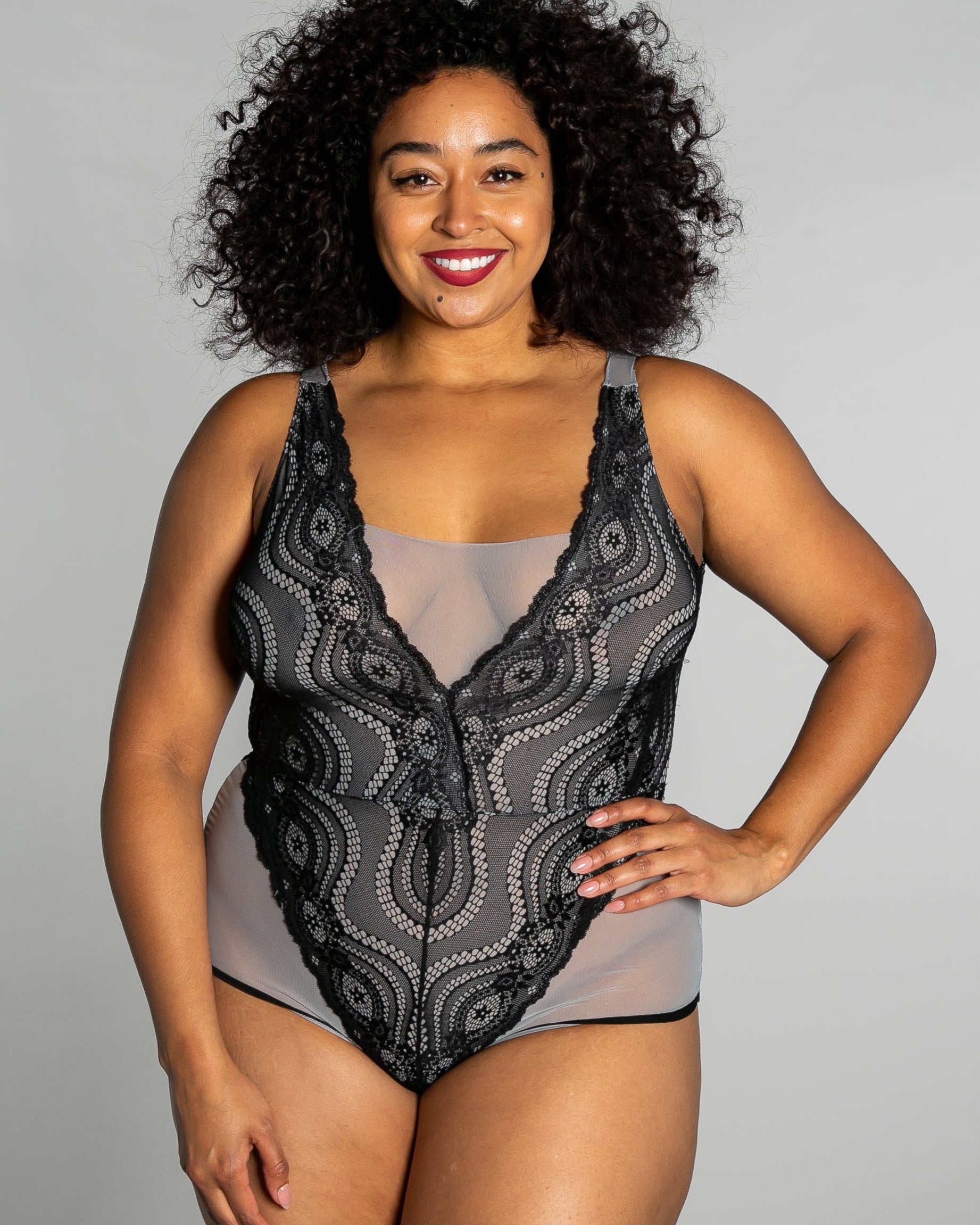 Up All Night Lace Bodysuit - style 4807