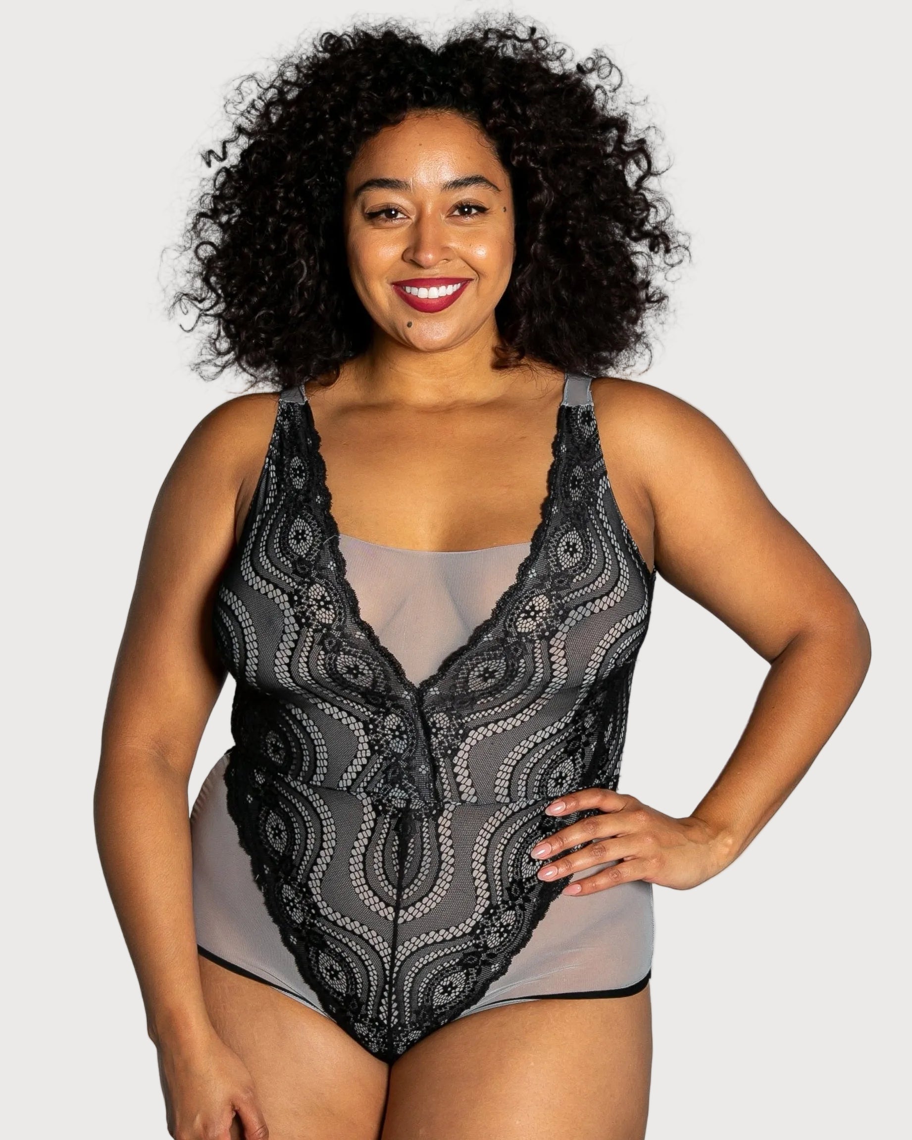Up All Night Lace Bodysuit - style 4807
