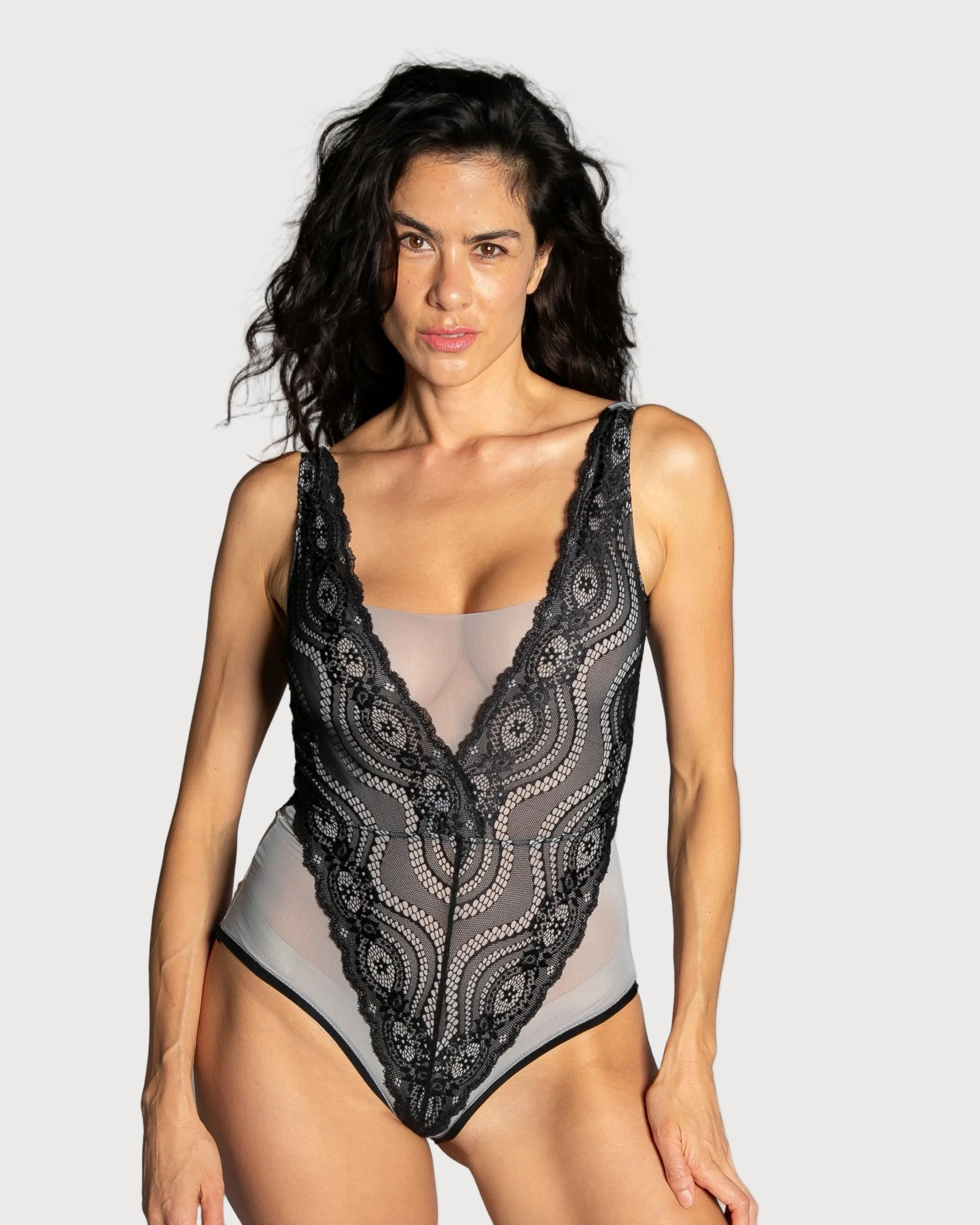 Up All Night Lace Bodysuit - style 4807