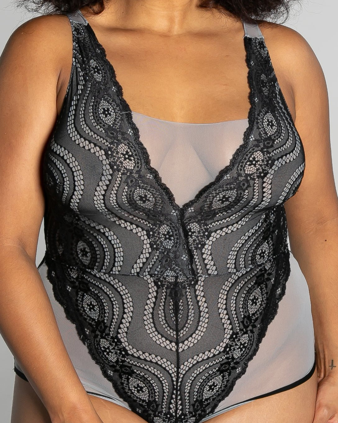 Up All Night Lace Bodysuit - style 4807