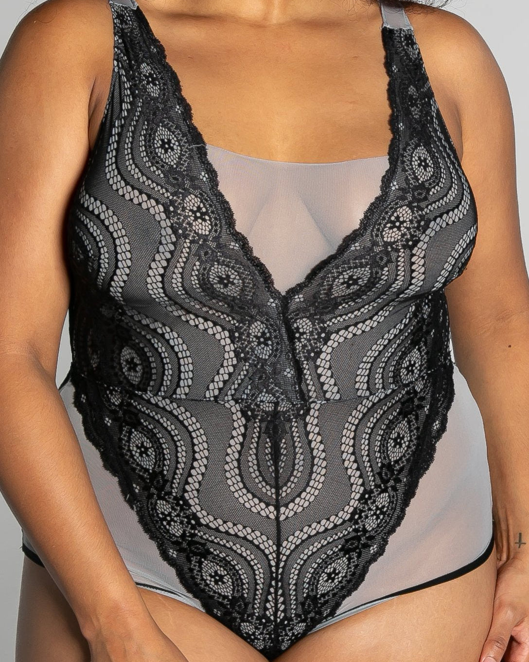 Up All Night Lace Bodysuit - style 4807
