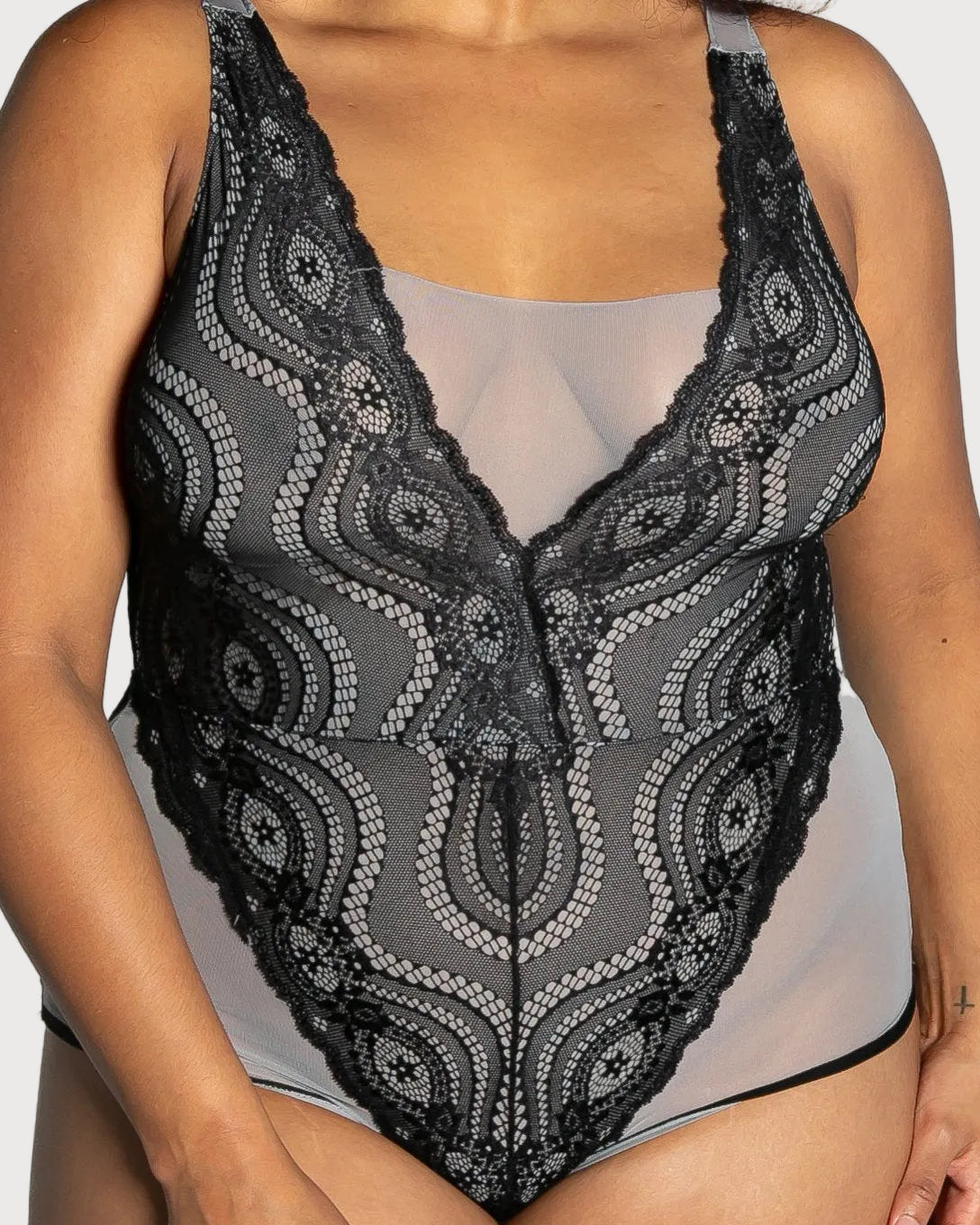 Up All Night Lace Bodysuit - style 4807