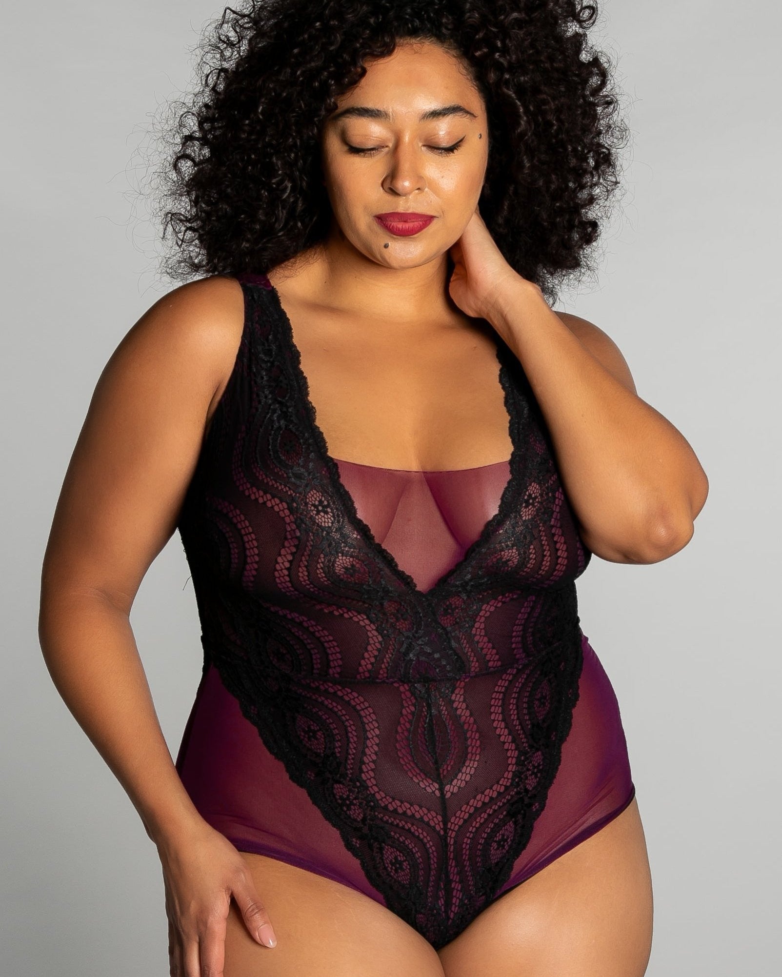 Up All Night Lace Bodysuit - style 4807