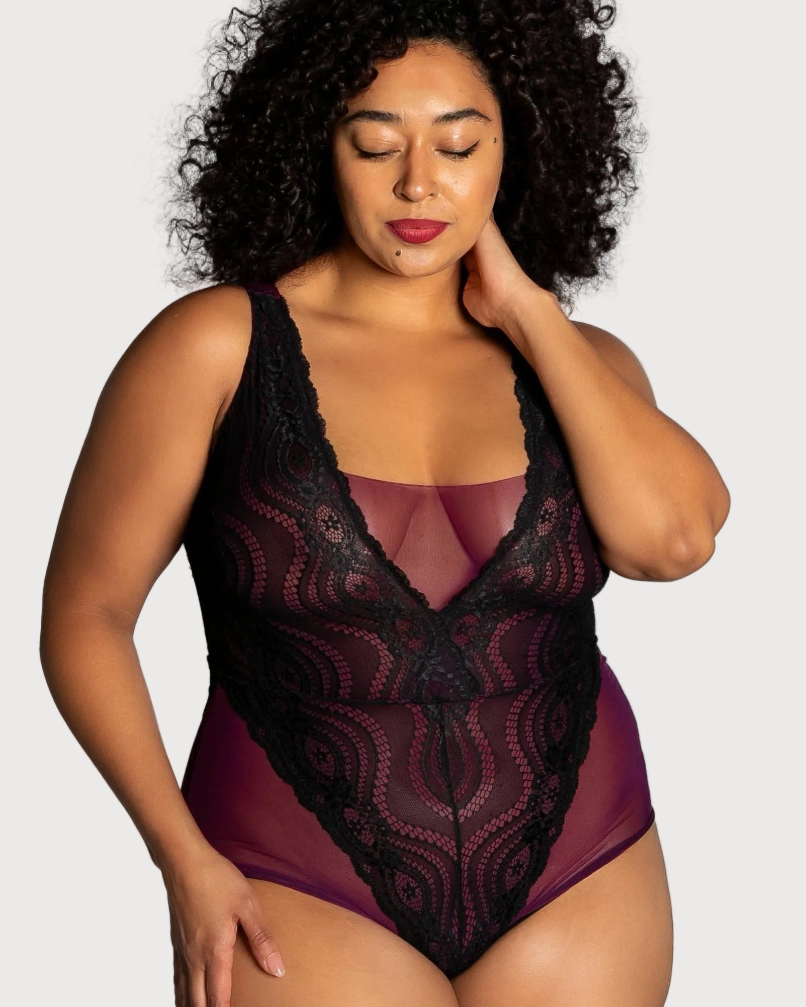 Up All Night Lace Bodysuit - style 4807