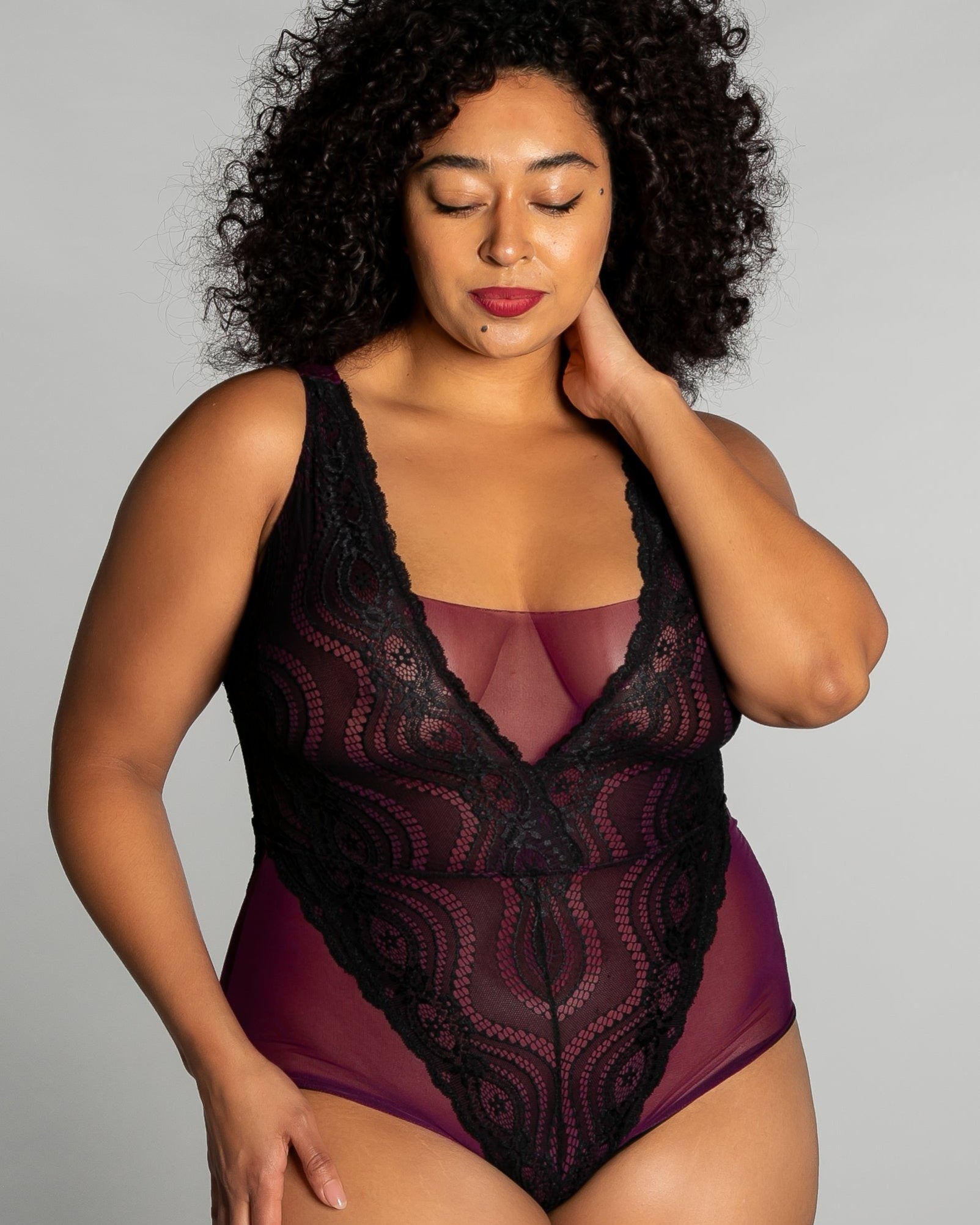 Up All Night Lace Bodysuit - style 4807