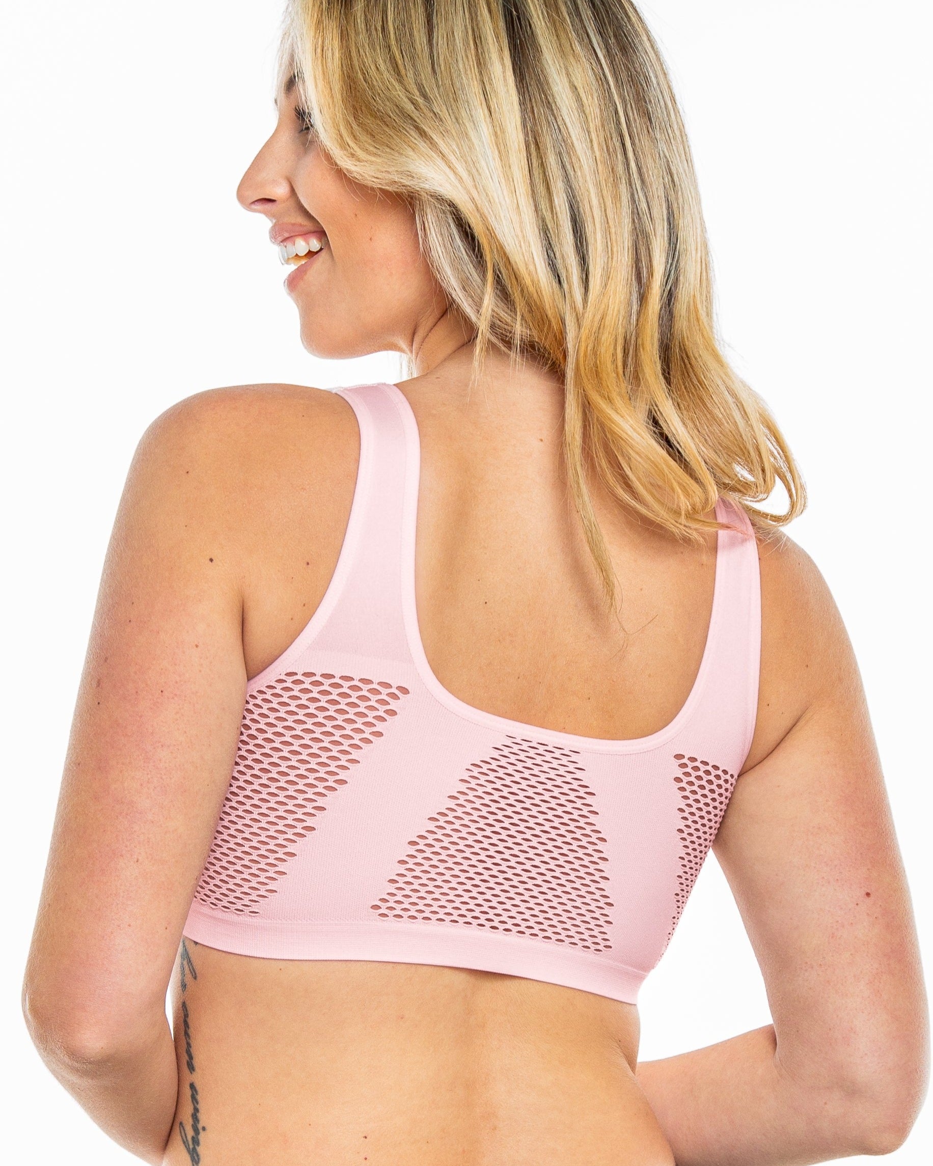 Seamless Crochet Detail Ahh Bra - style 9194