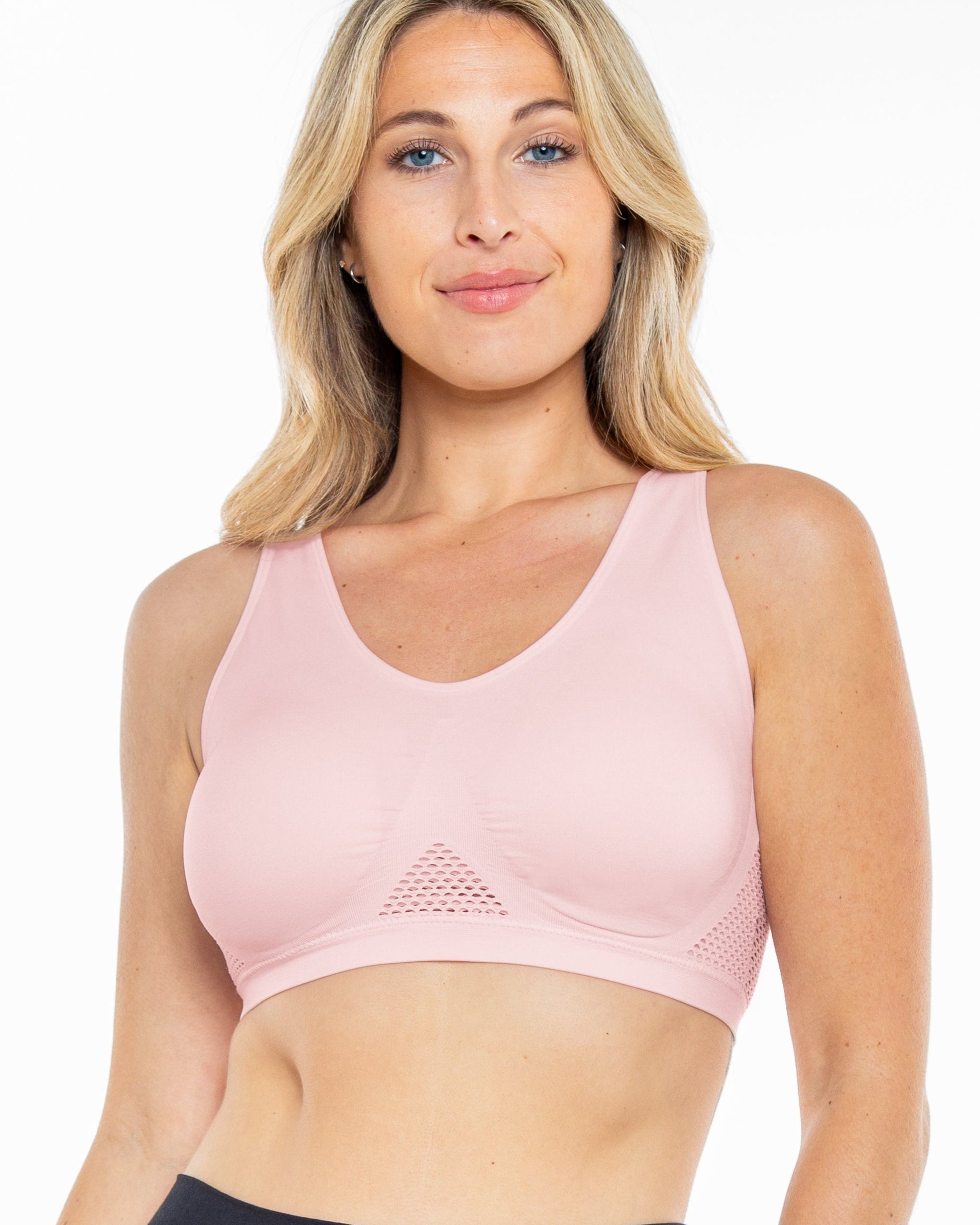 Seamless Crochet Detail Ahh Bra - style 9194