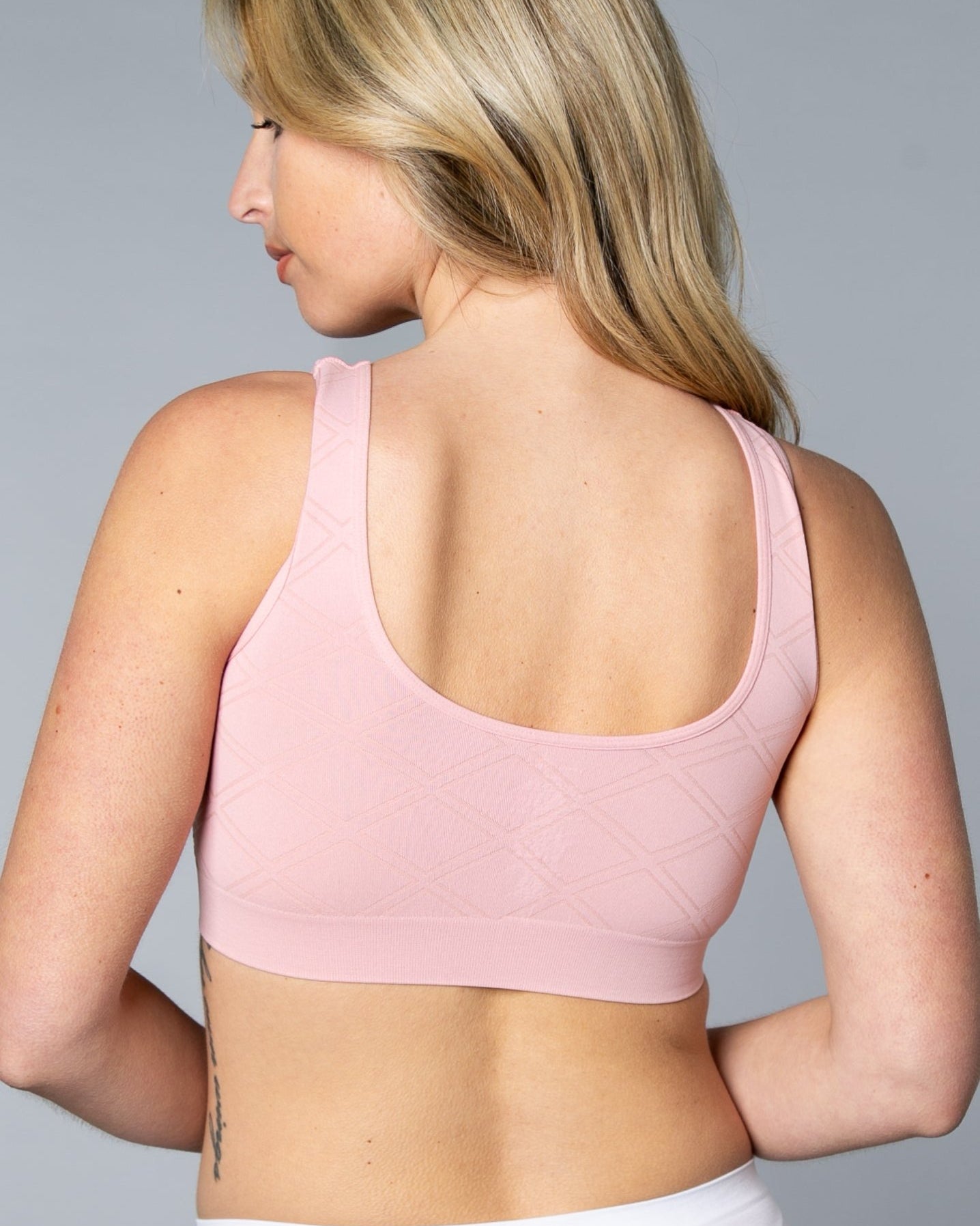 Ahh Bra with Jacquard Diamond Motif - style 9195