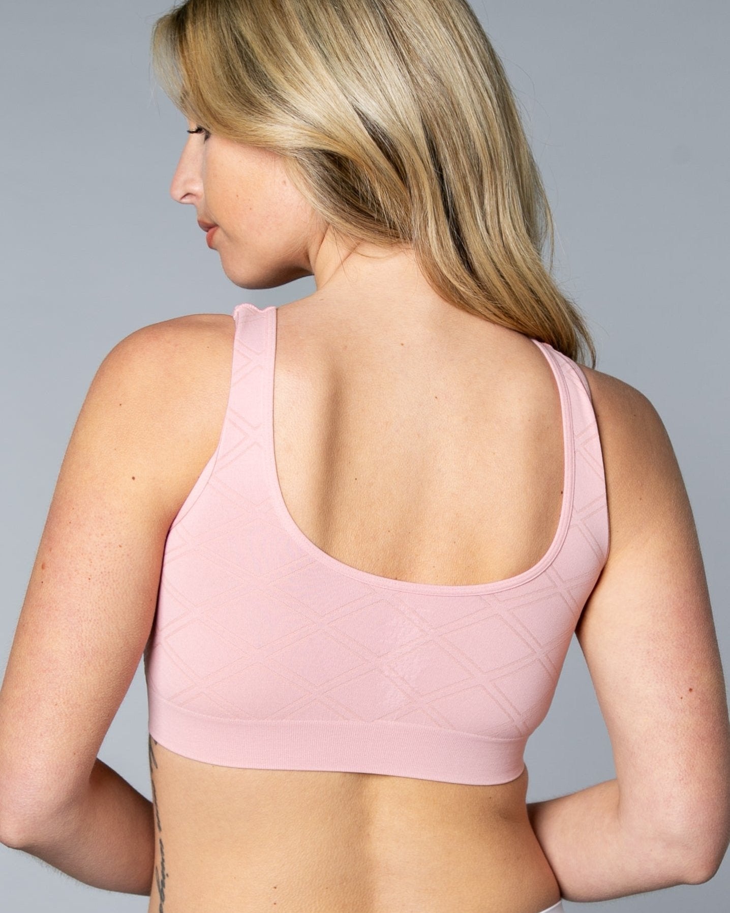 Ahh Bra with Jacquard Diamond Motif - style 9195