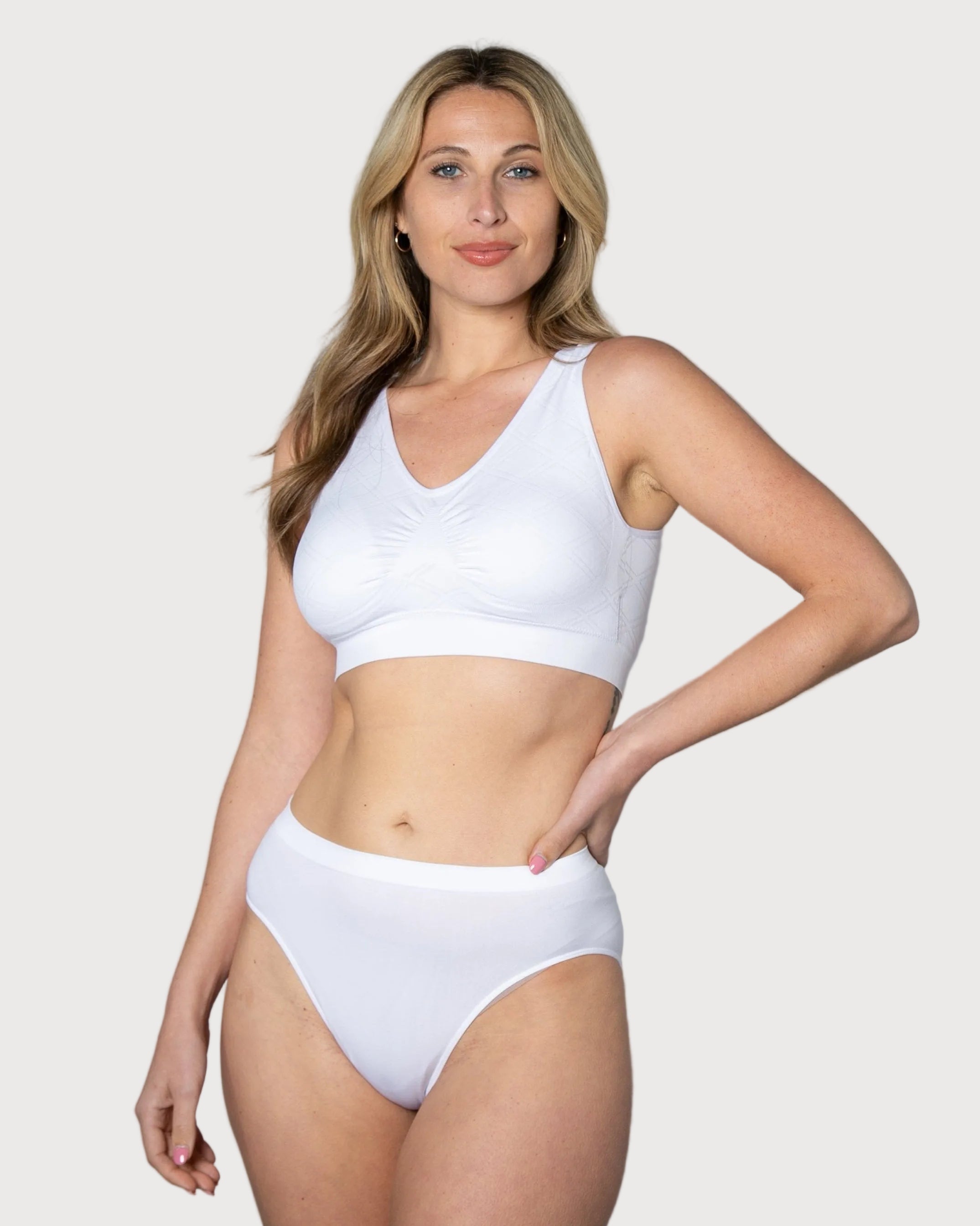 Ahh Bra with Jacquard Diamond Motif - style 9195