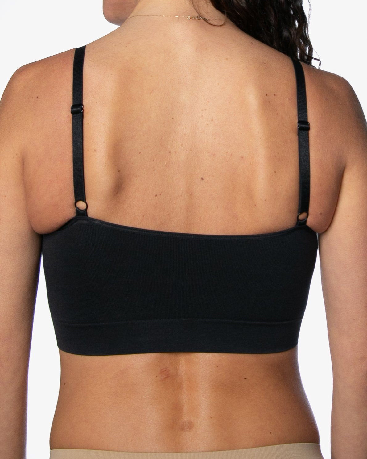 9199 Ahh Bra, Black, padded, with no hooks and eyes