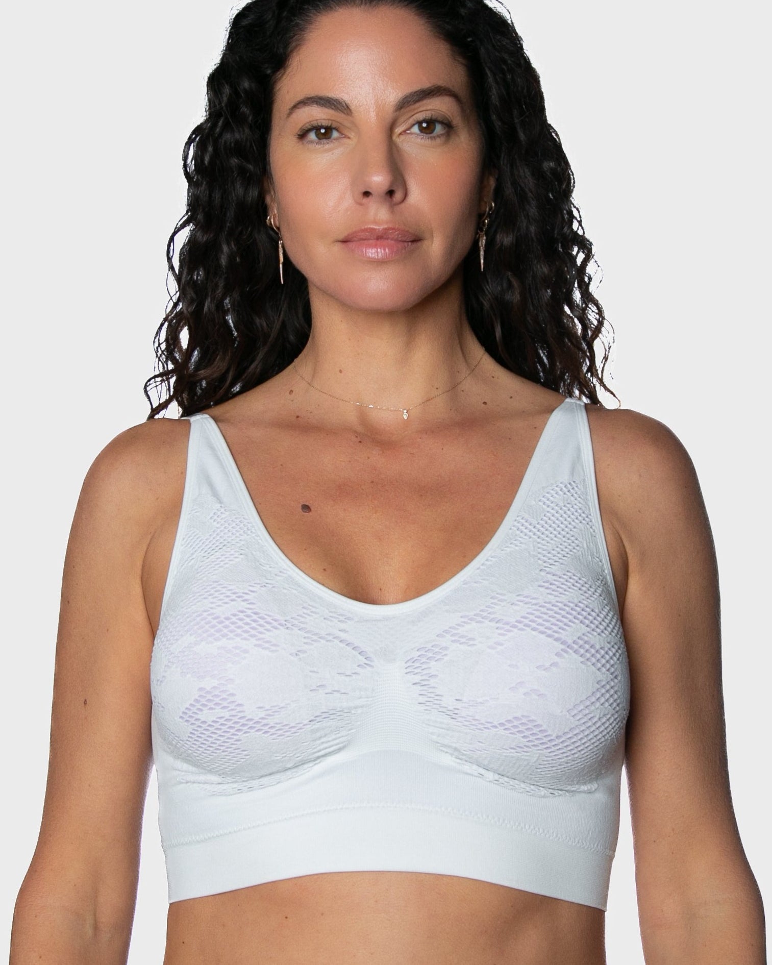 9199 Ahh Bra, Black, padded, with no hooks and eyes