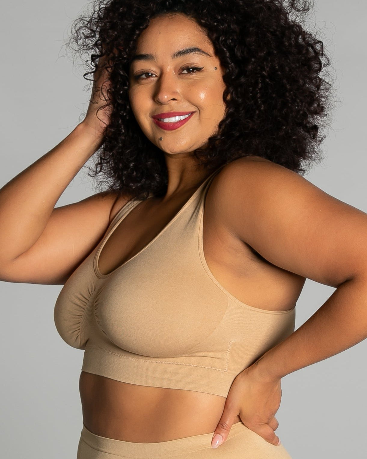 9199 Ahh Bra, Black, padded, with no hooks and eyes