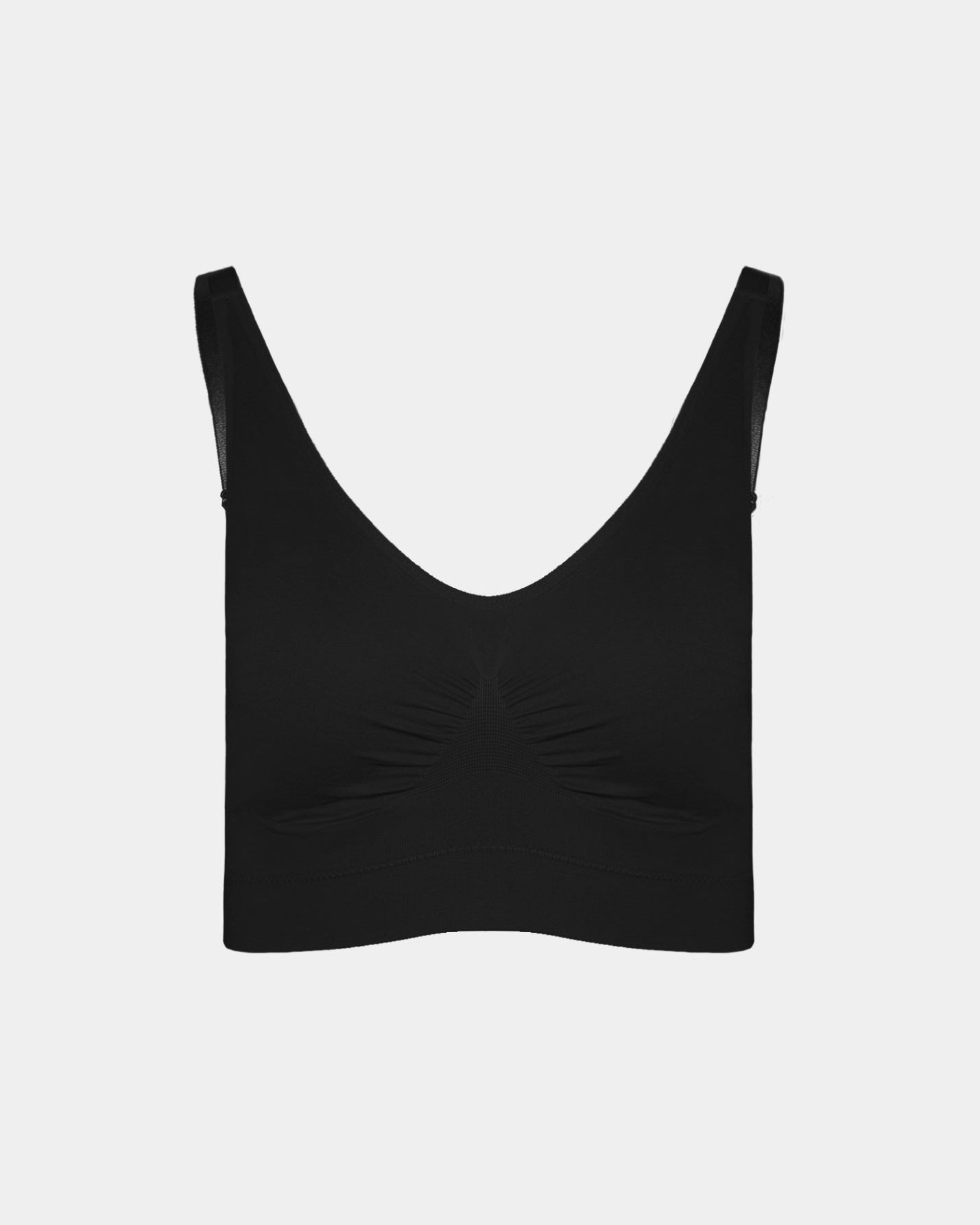 9199 Ahh Bra, Black, padded, with no hooks and eyes