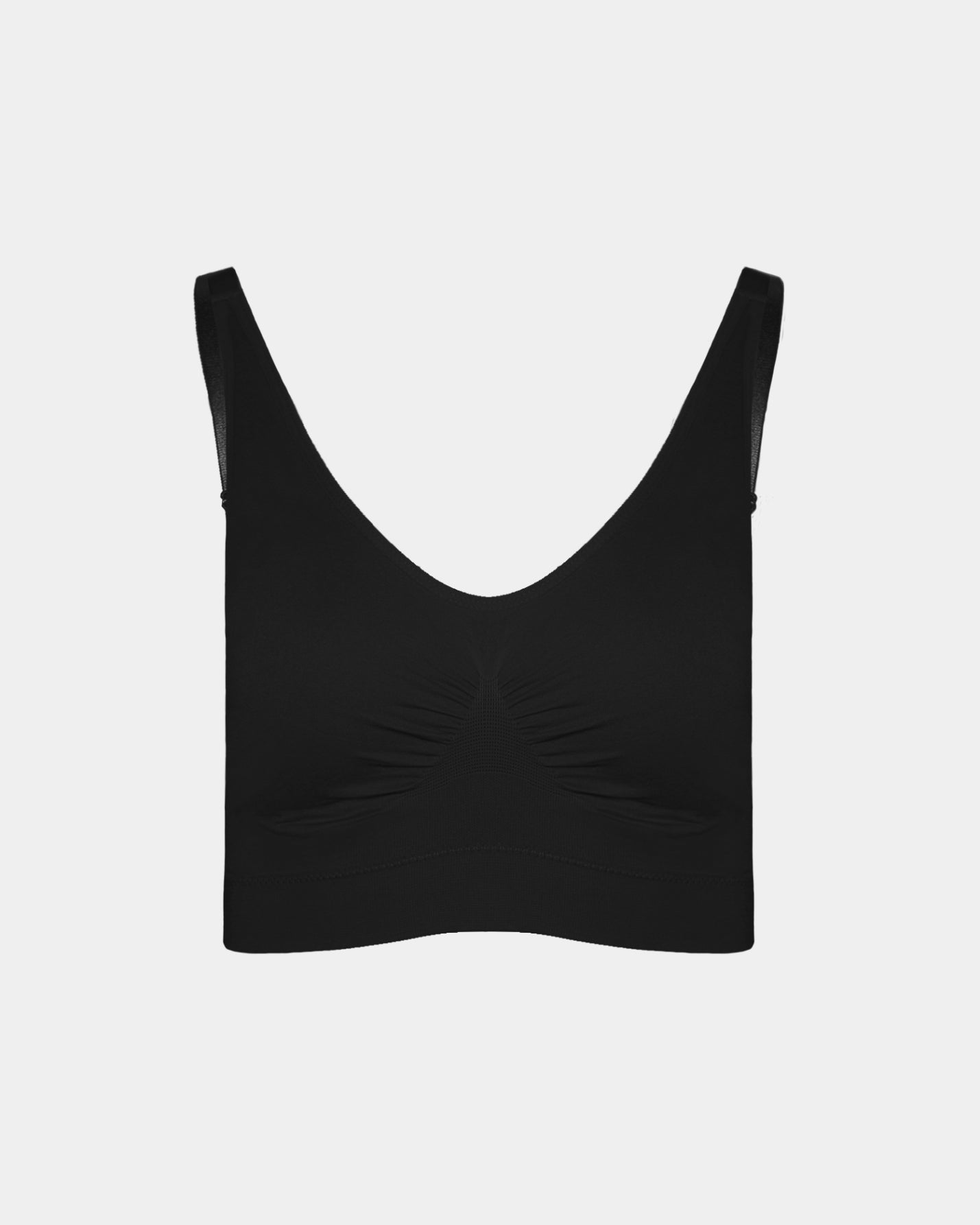 9199 Ahh Bra, Black, padded, with no hooks and eyes