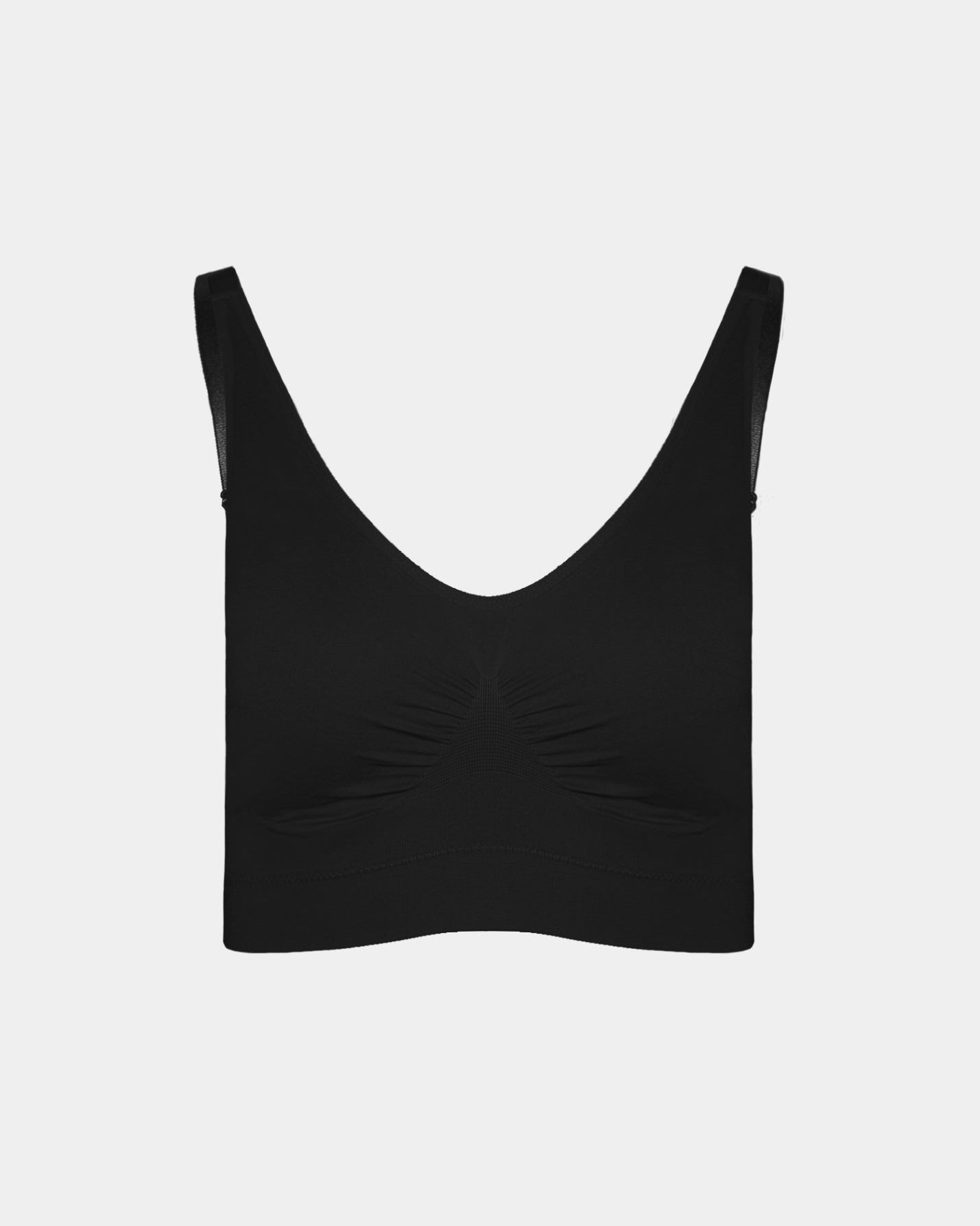 9199 Ahh Bra, Black, padded, with no hooks and eyes