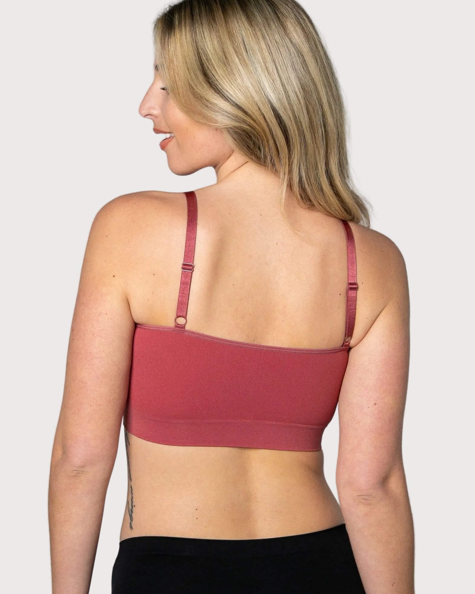 9199 Ahh Bra, Black, padded, with no hooks and eyes