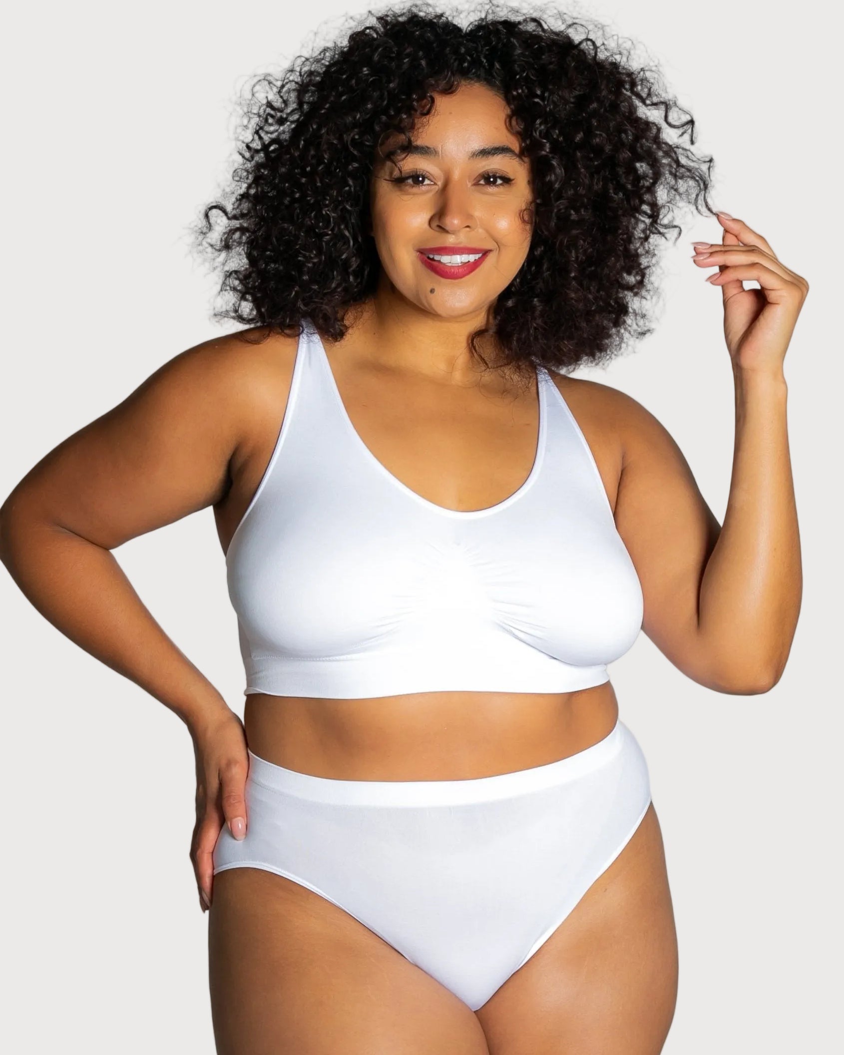 9199 Ahh Bra, Black, padded, with no hooks and eyes