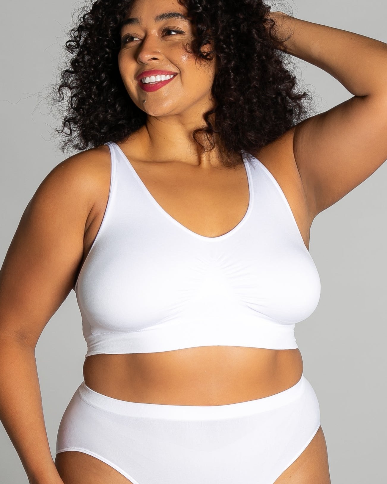 9199 Ahh Bra, Black, padded, with no hooks and eyes