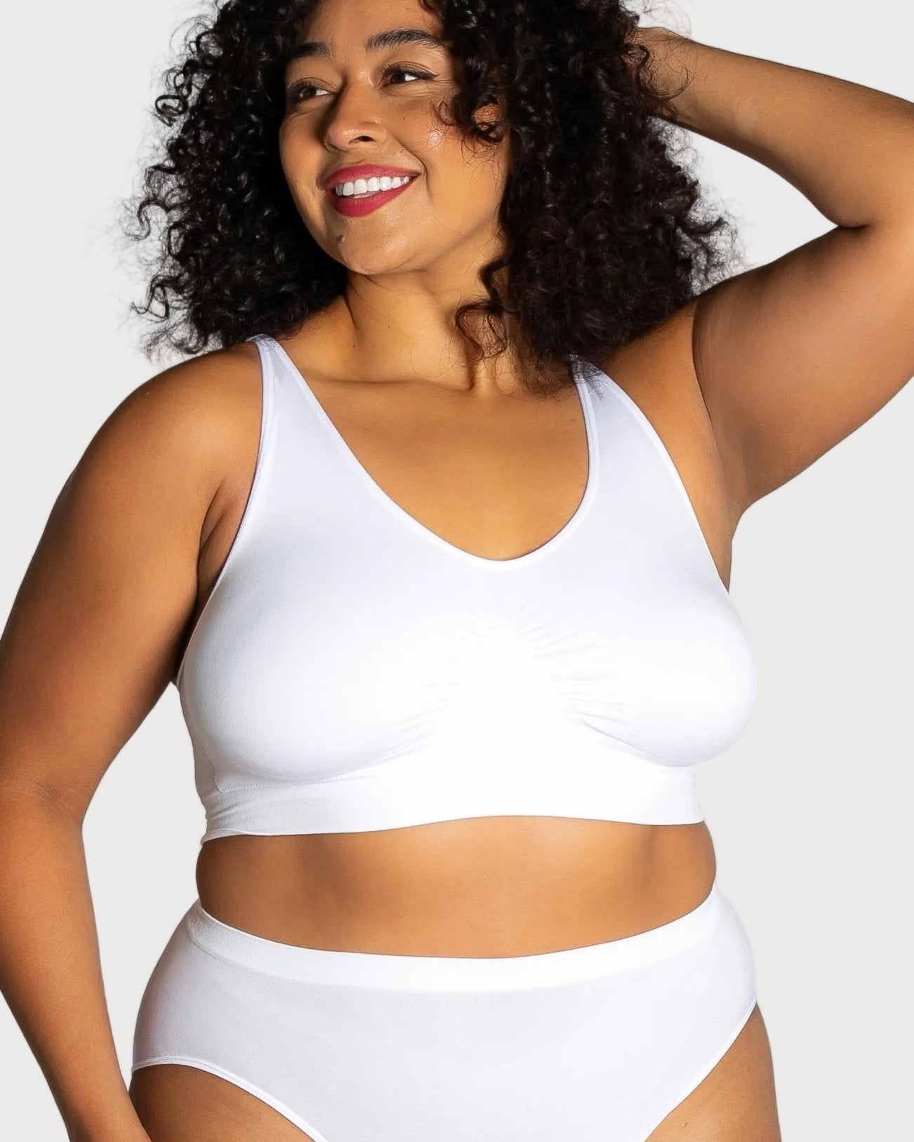 9199 Ahh Bra, Black, padded, with no hooks and eyes