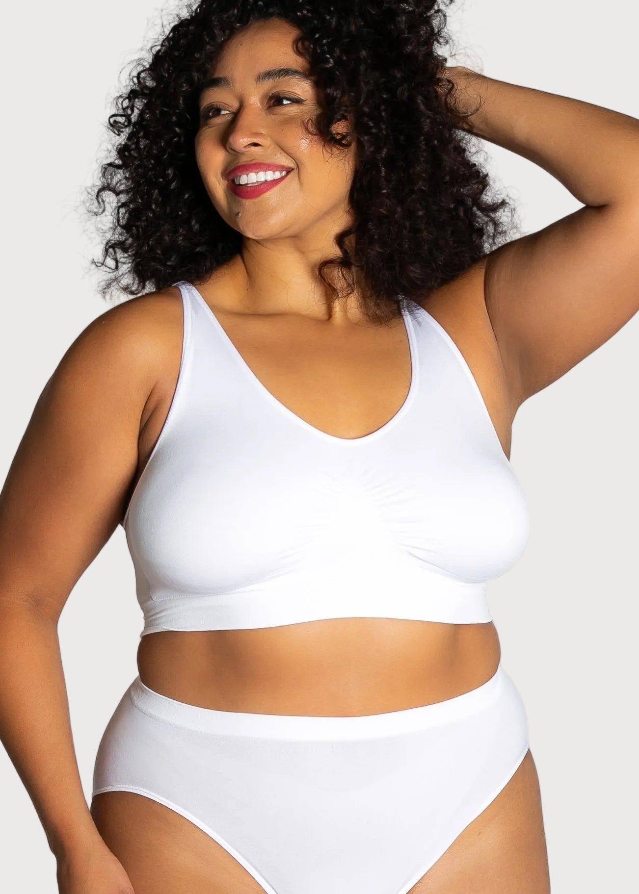 9199 Ahh Bra, Black, padded, with no hooks and eyes