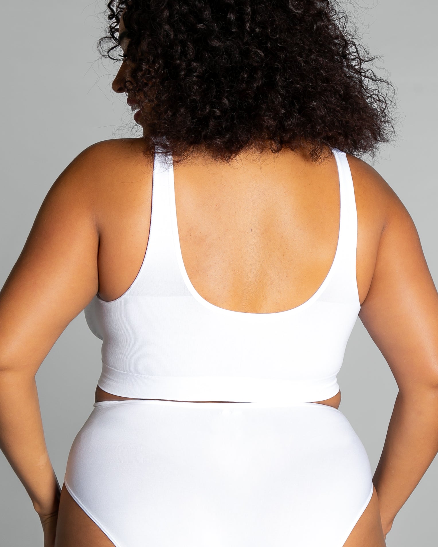 9588 white bralette back, no pads, no adjustable straps, no hooks and eyes. - AHH BRA