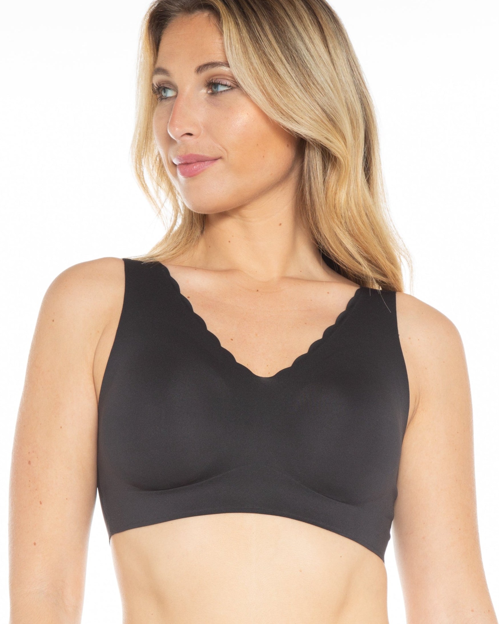 Invisible Edge Bra w/ Scallop Neckline - style 9610
