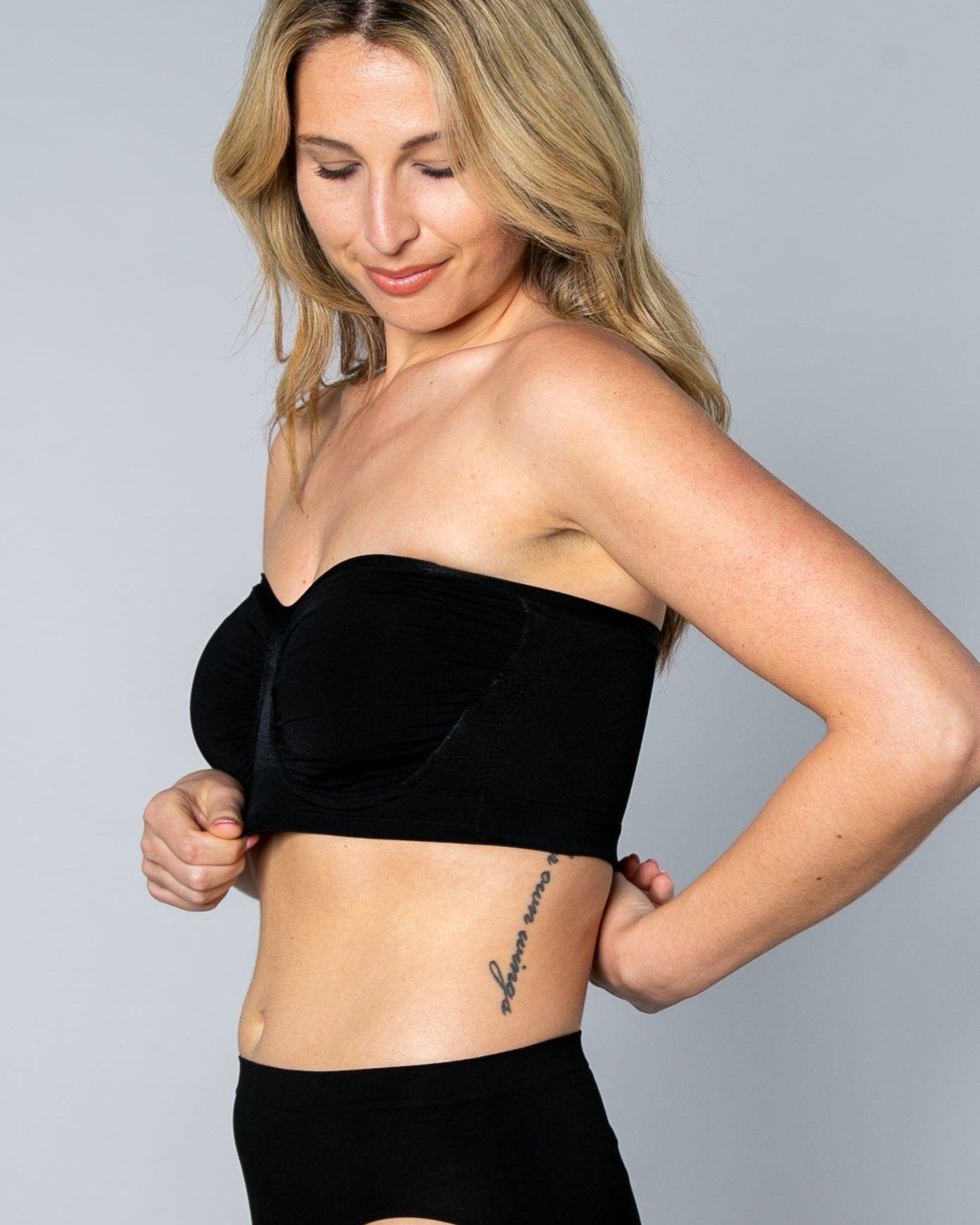 Antimicrobial Sweetheart Neckline Underwire Bandeau Bra_Rhonda_Shear_3