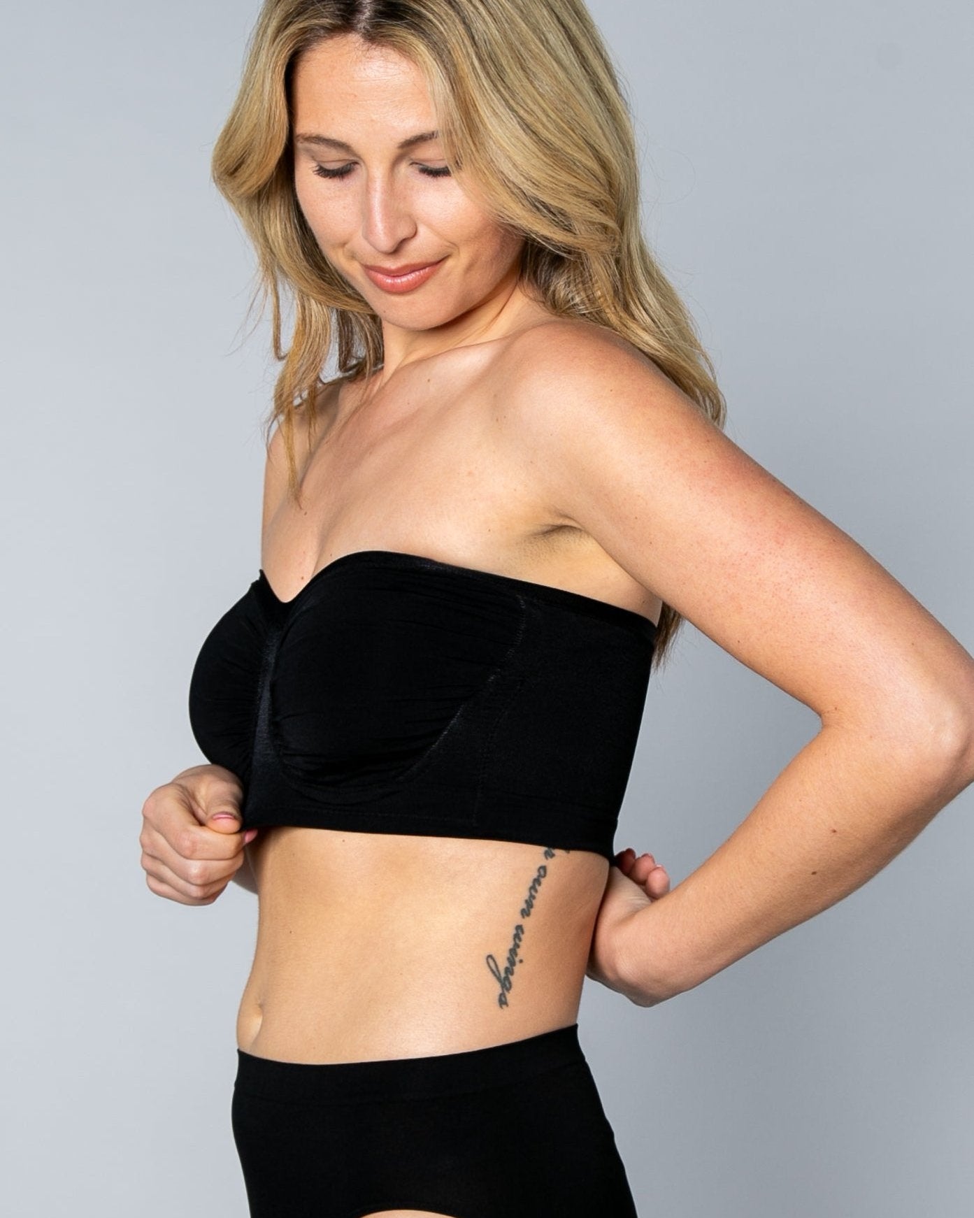 Antimicrobial Sweetheart Neckline Underwire Bandeau Bra_Rhonda_Shear_3