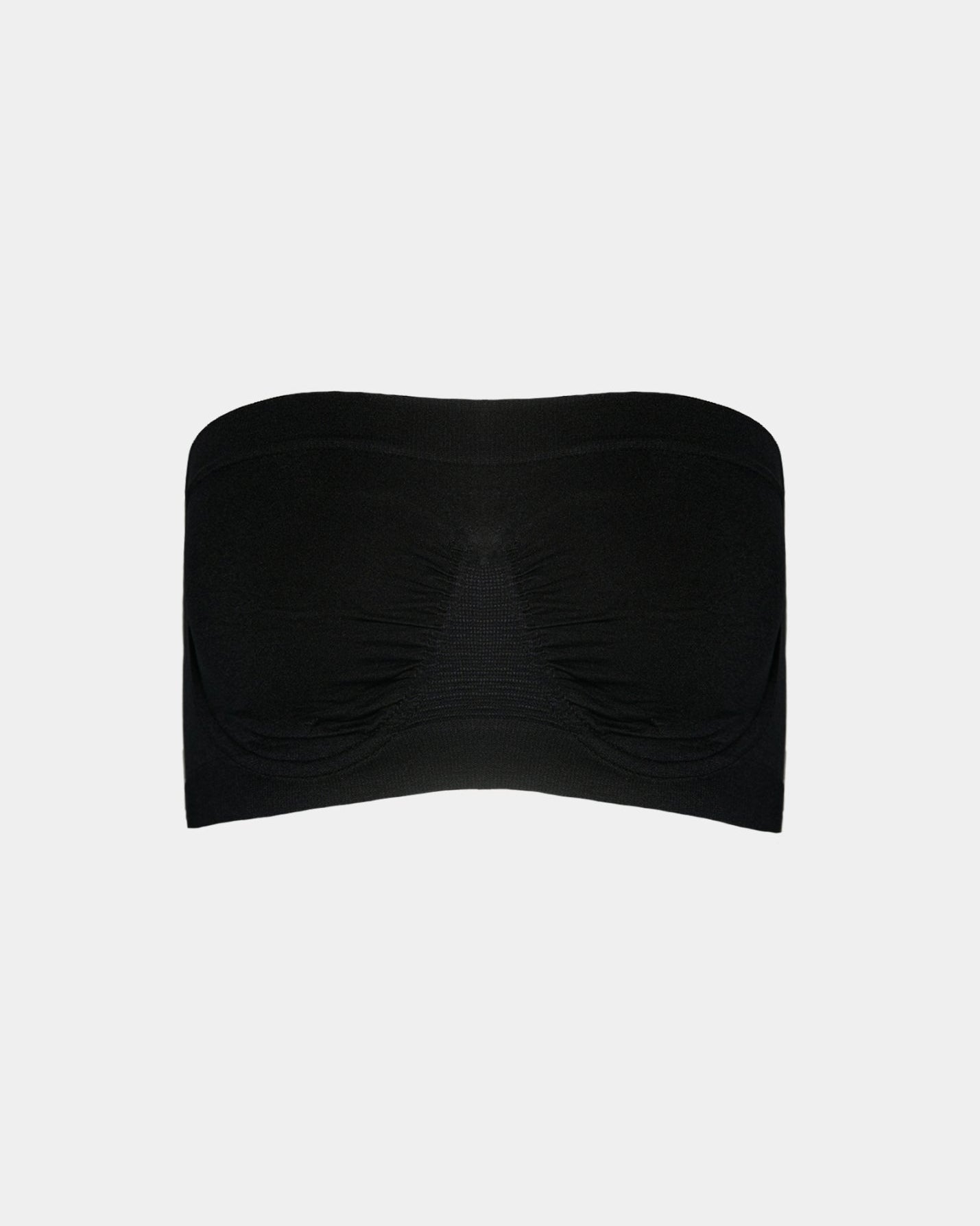 Style 9683 - Angel Seamless Underwire Bandeau Bra with Removable Pads - Black front